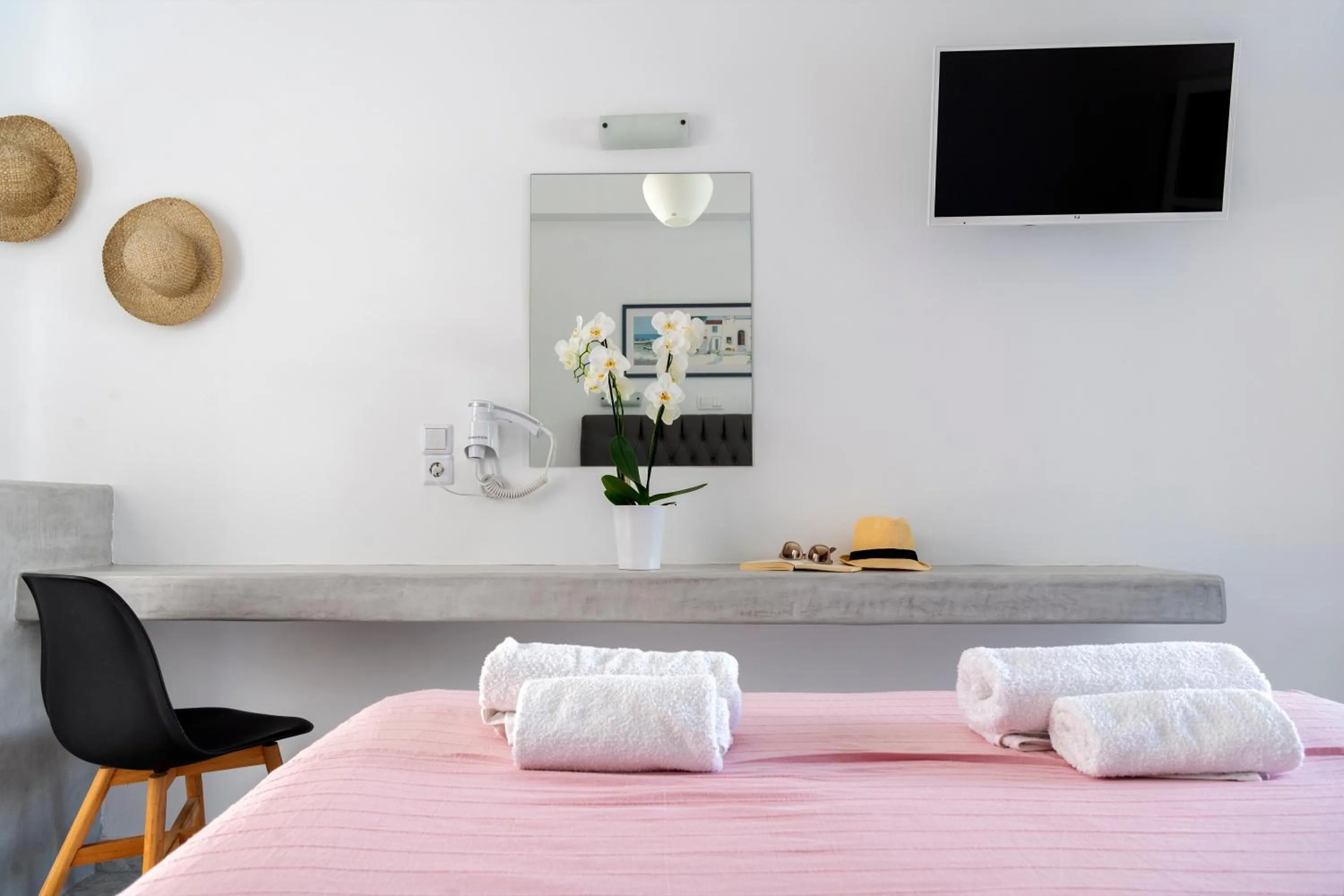 Bed in Galinos Hotel for adults only