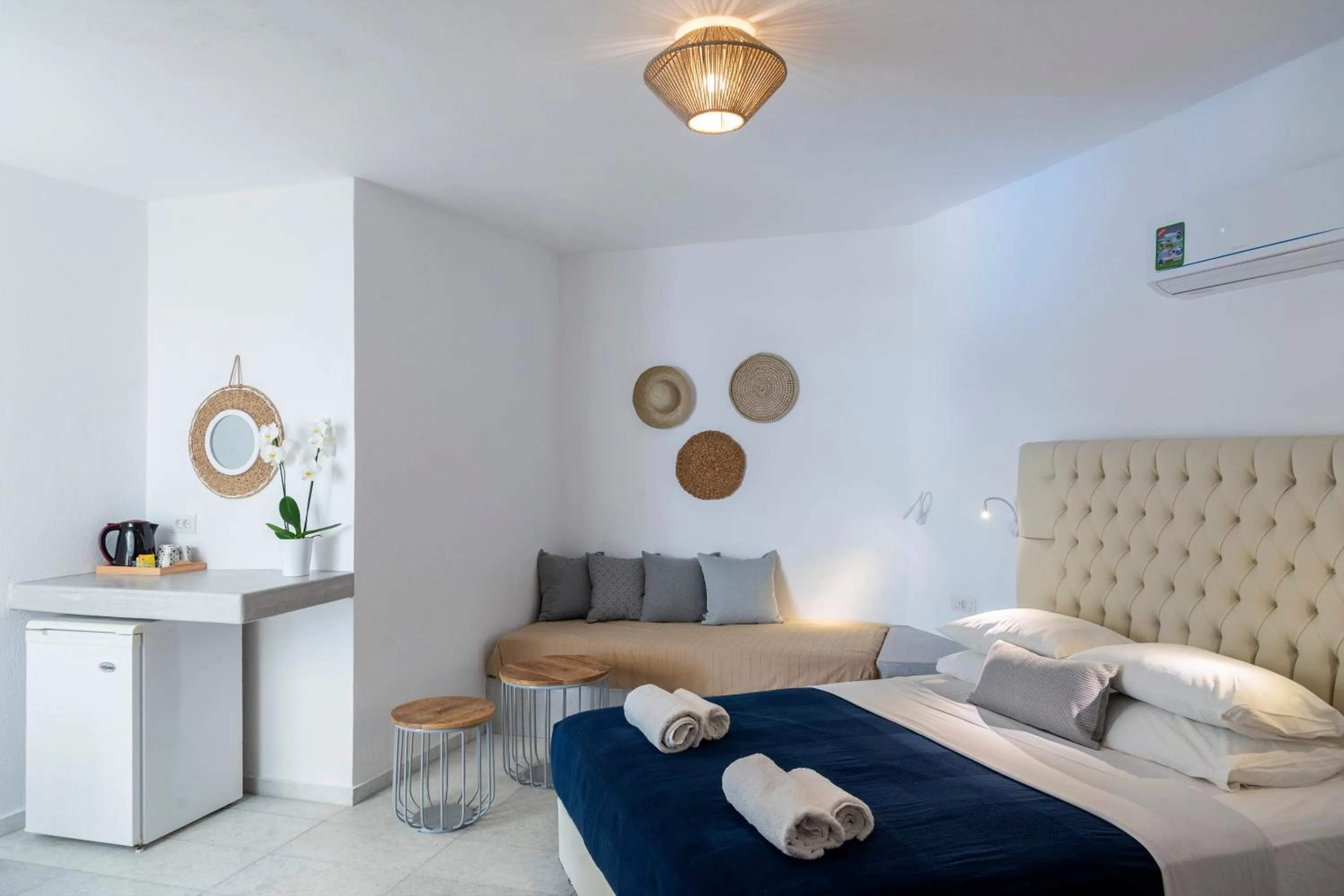 Bed in Galinos Hotel for adults only