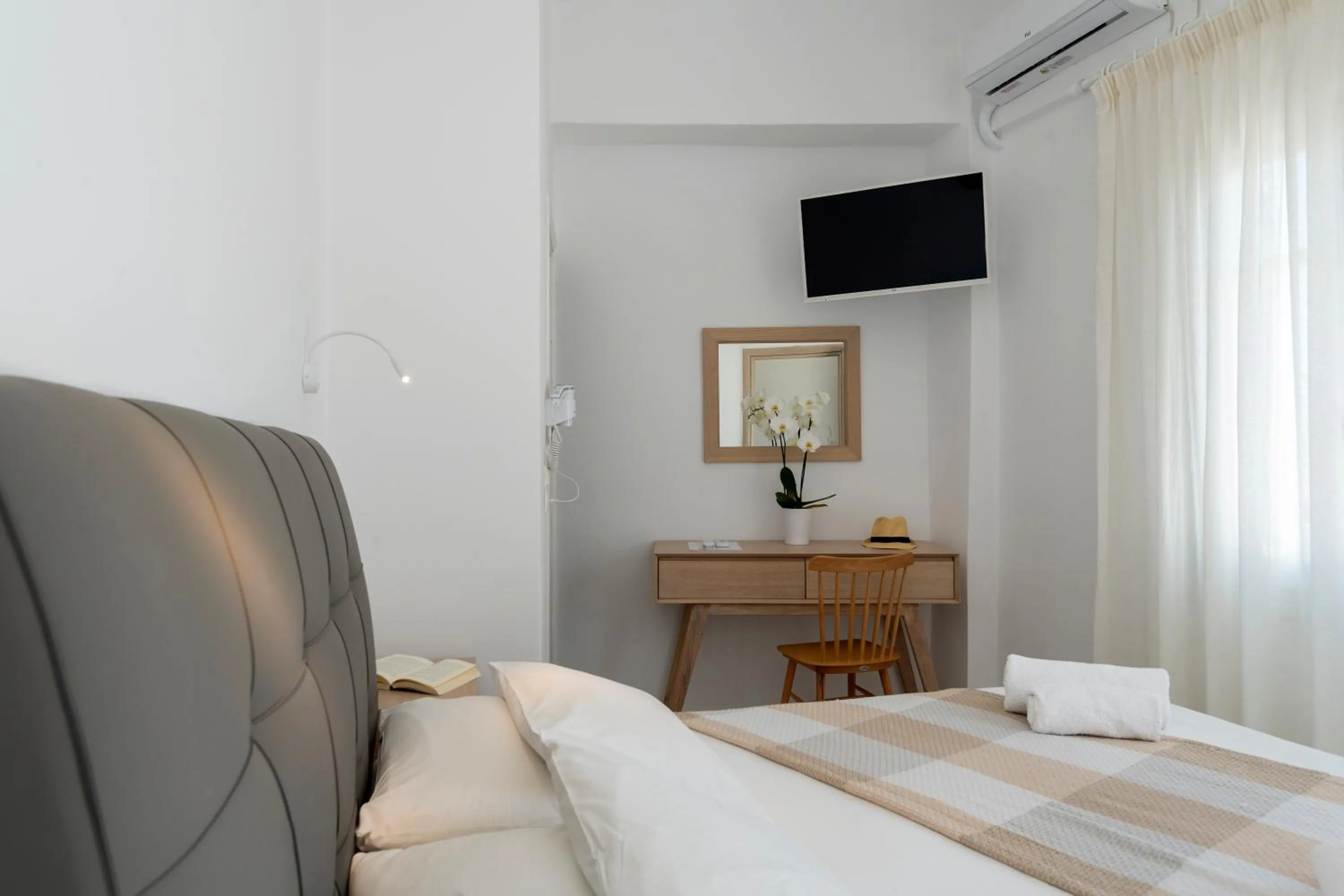 Bed in Galinos Hotel for adults only