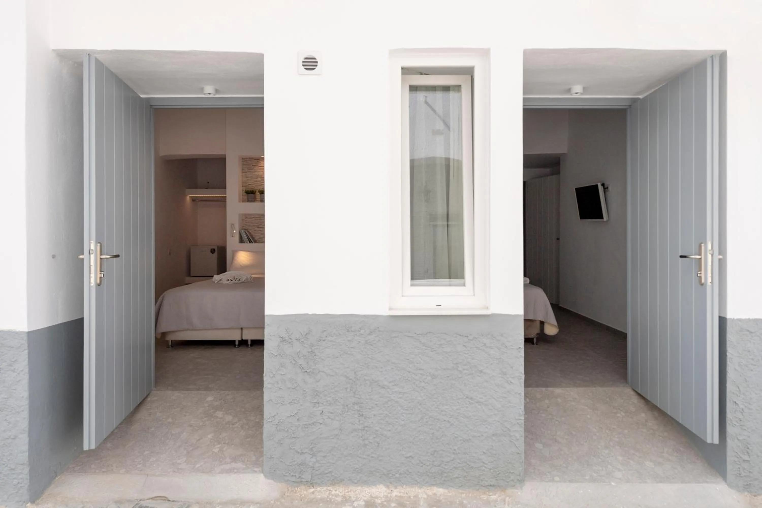 Bed in Galinos Hotel for adults only