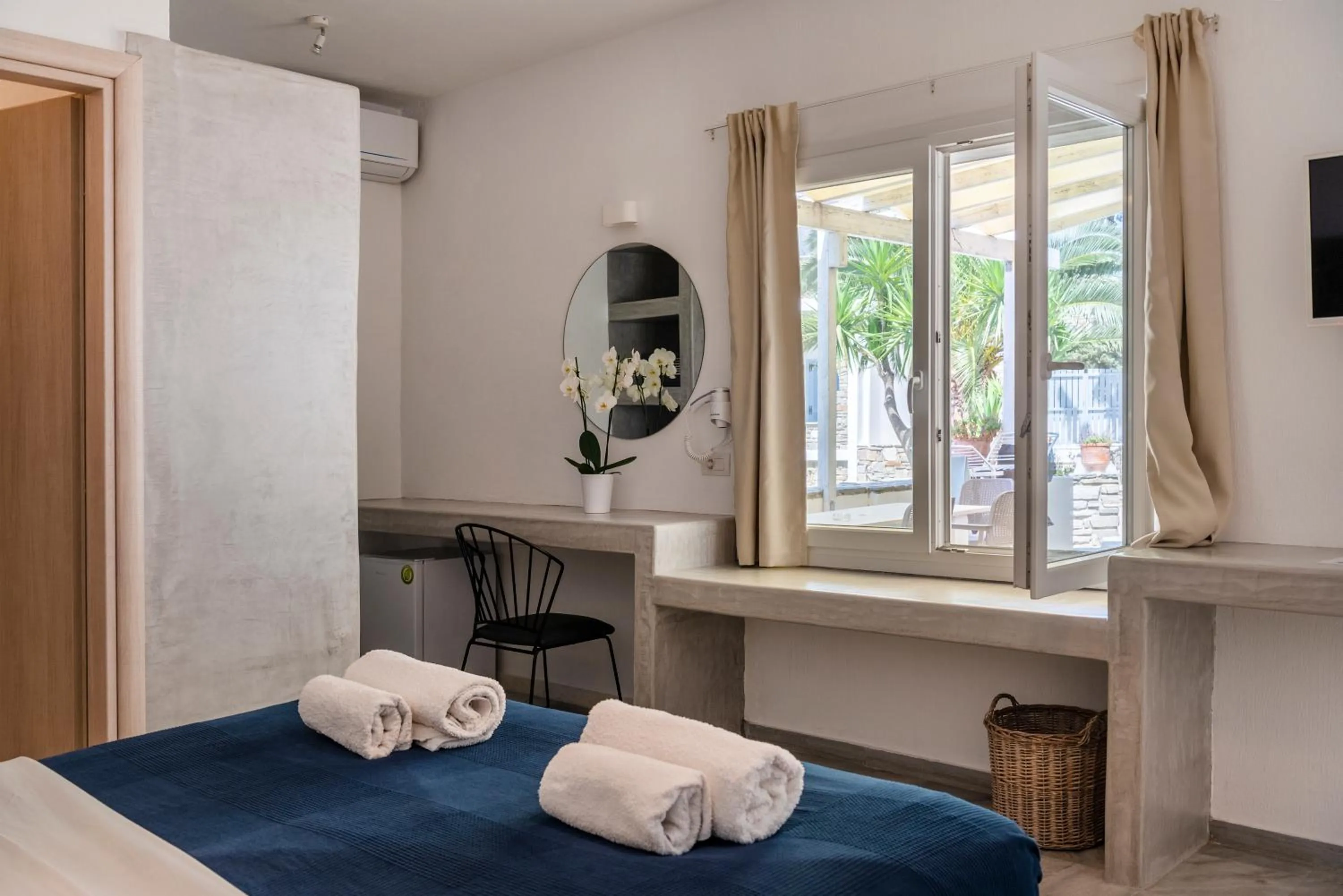 Bed in Galinos Hotel for adults only