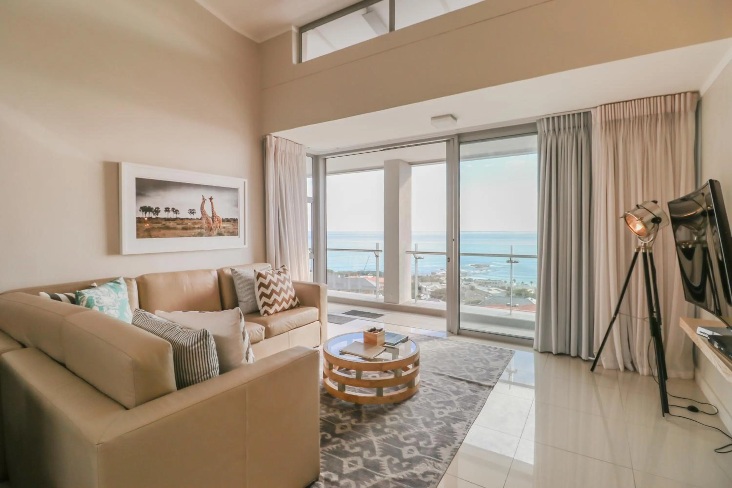 Seating area in The Crystal Apartments