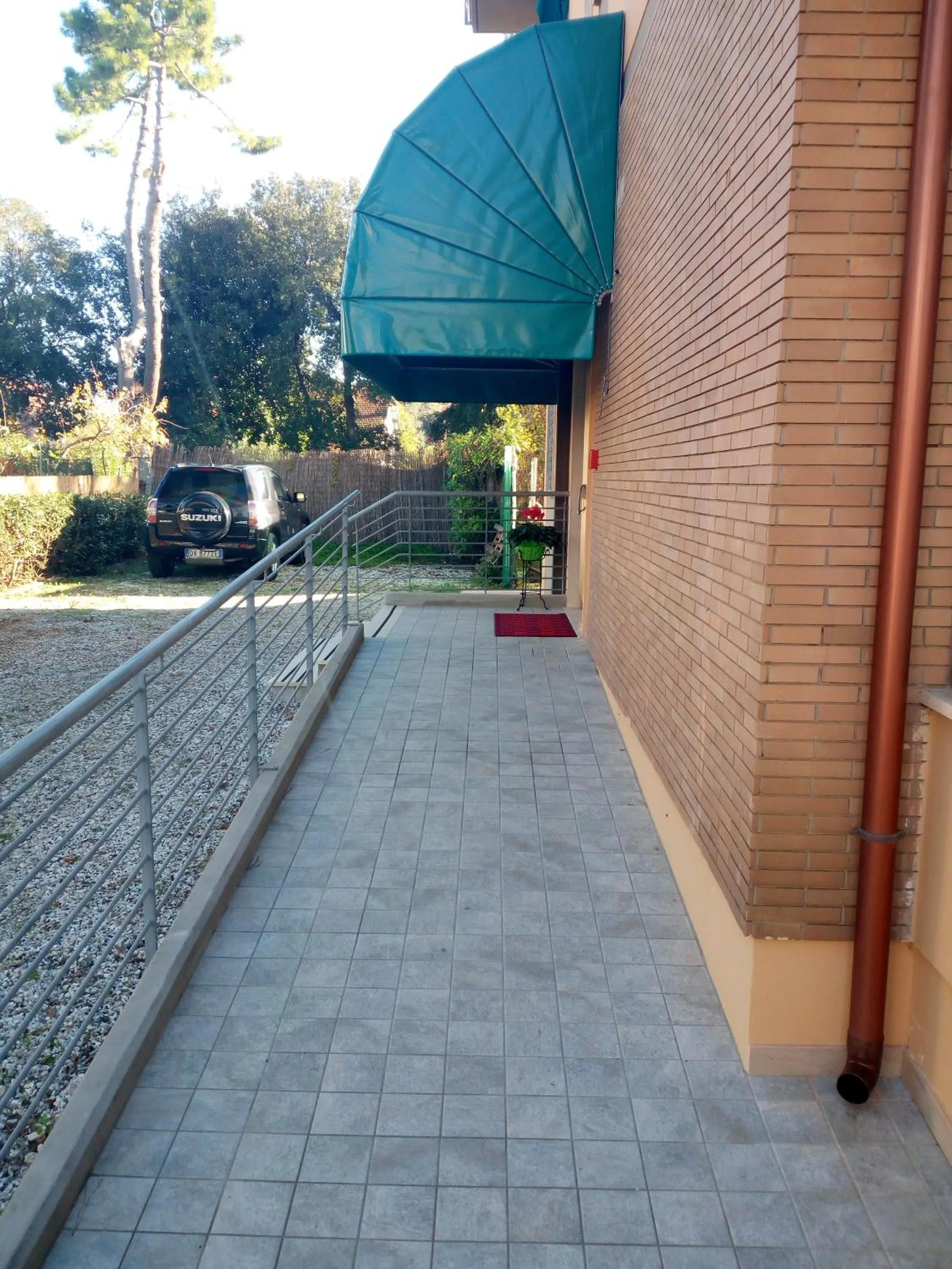 Garden view in Hotel Luca