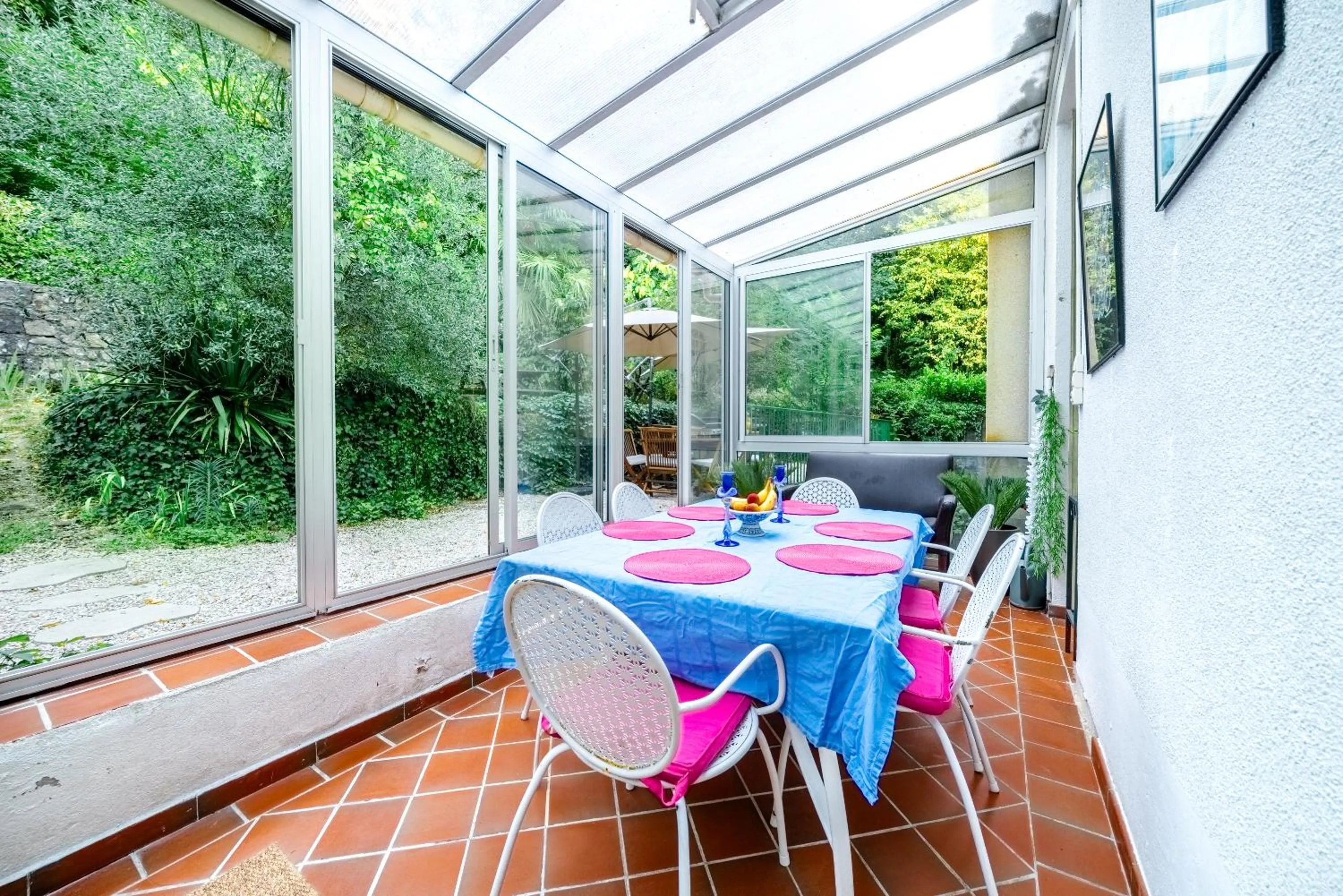 Dining area in Villa Aimée Luxury Apartments with Heated Pool