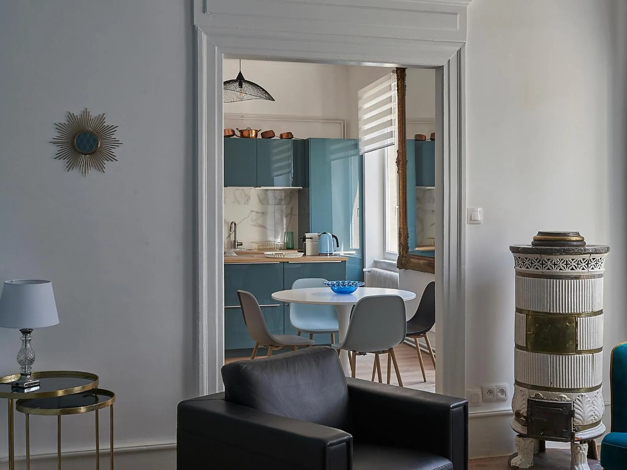 Kitchen or kitchenette in Les Appartements Saint-Martin