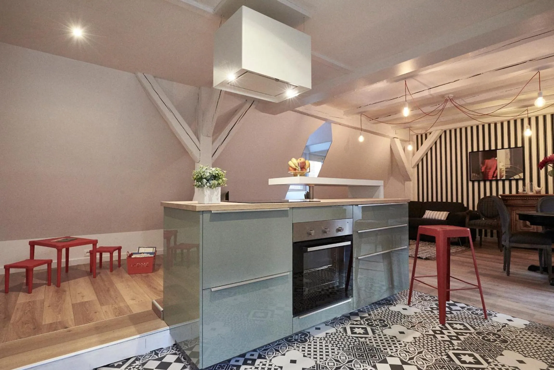 Kitchen or kitchenette in Les Appartements Saint-Martin