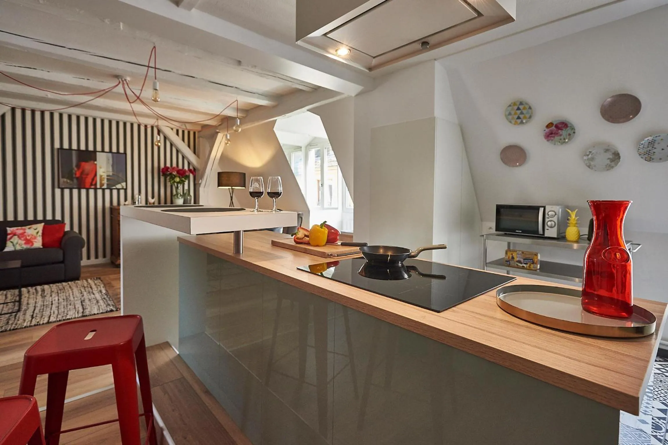 Kitchen or kitchenette in Les Appartements Saint-Martin