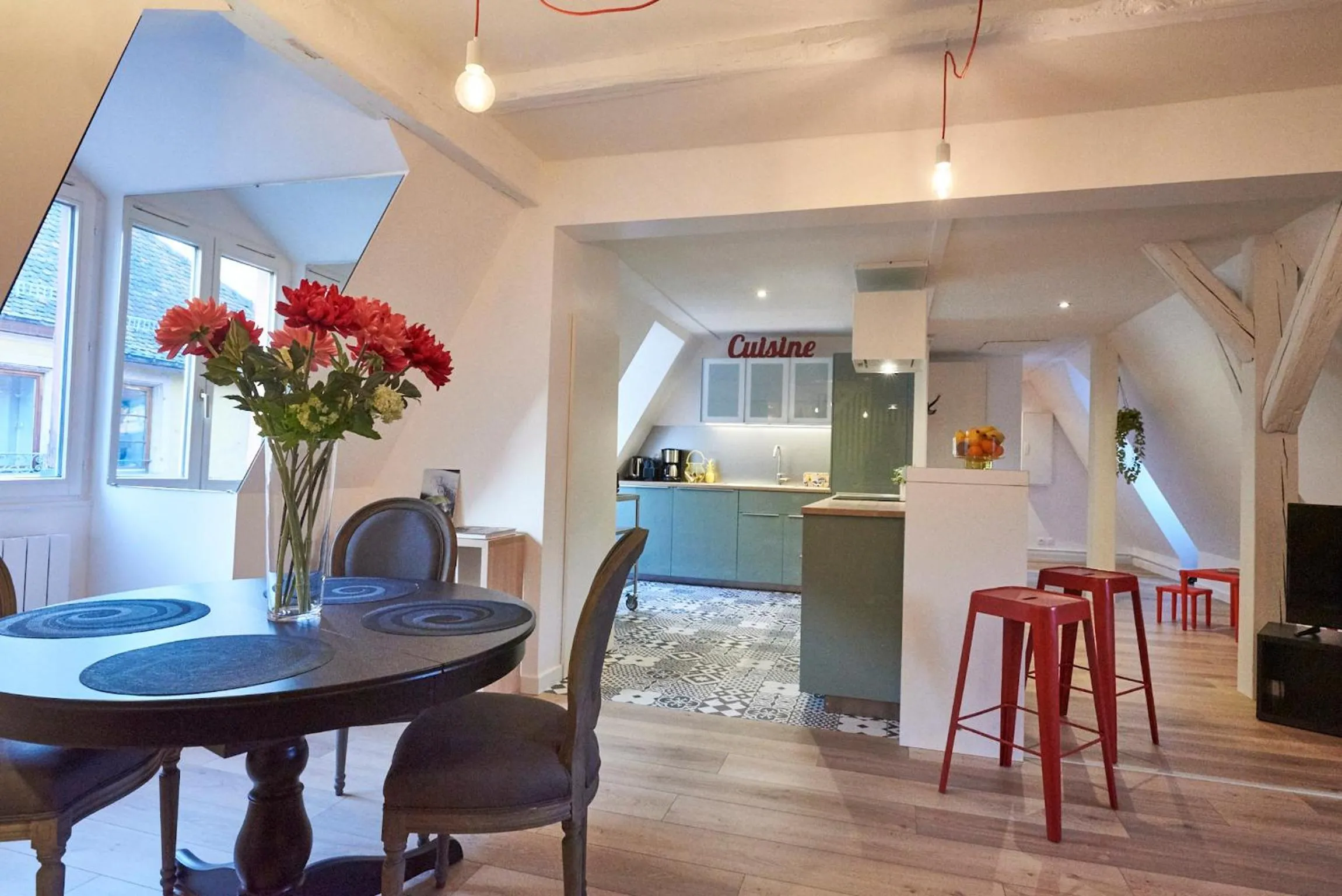 Kitchen or kitchenette in Les Appartements Saint-Martin
