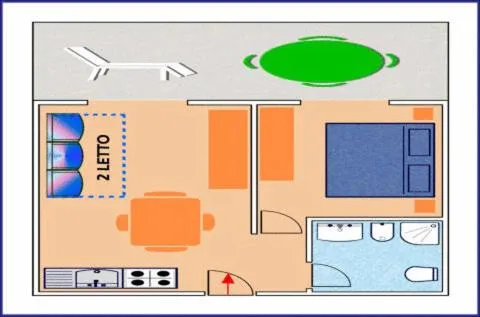Floor plan in Hotel Residence La Rotonda