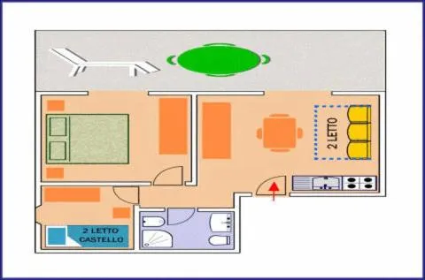 Floor plan in Hotel Residence La Rotonda