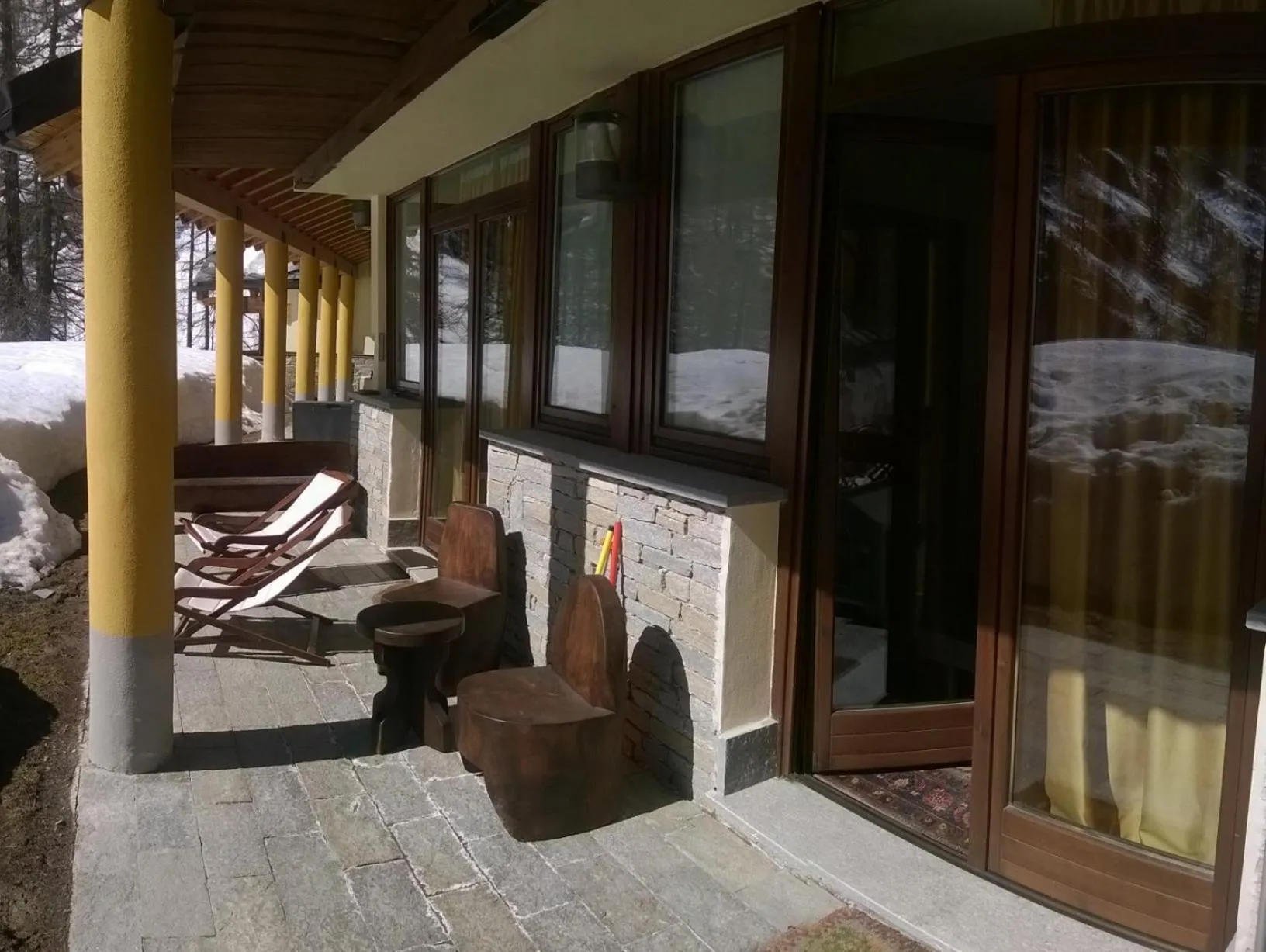 Patio in Residence Dei Walser