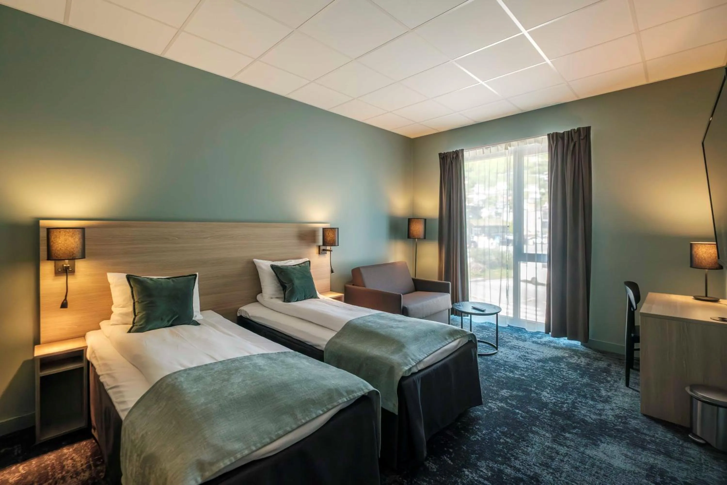 Bed in Hardangerfjord Hotel