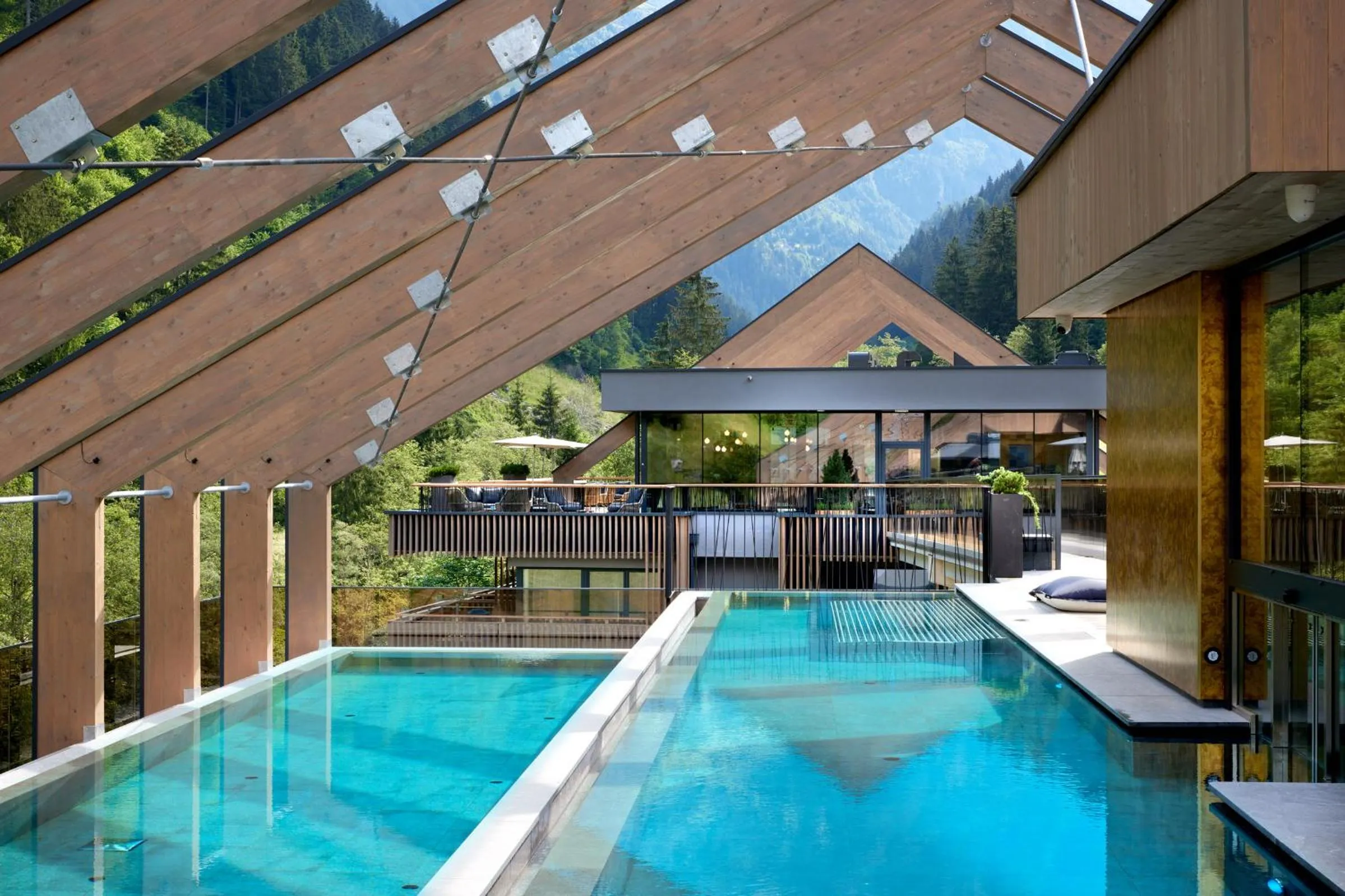 Pool view in ZillergrundRock Luxury Mountain Resort