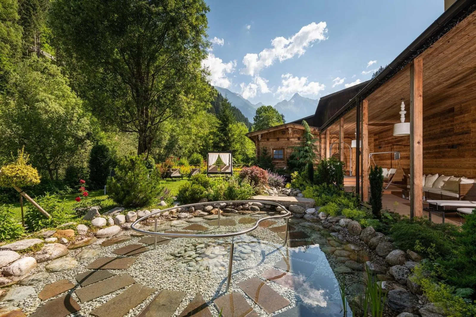 Garden in ZillergrundRock Luxury Mountain Resort