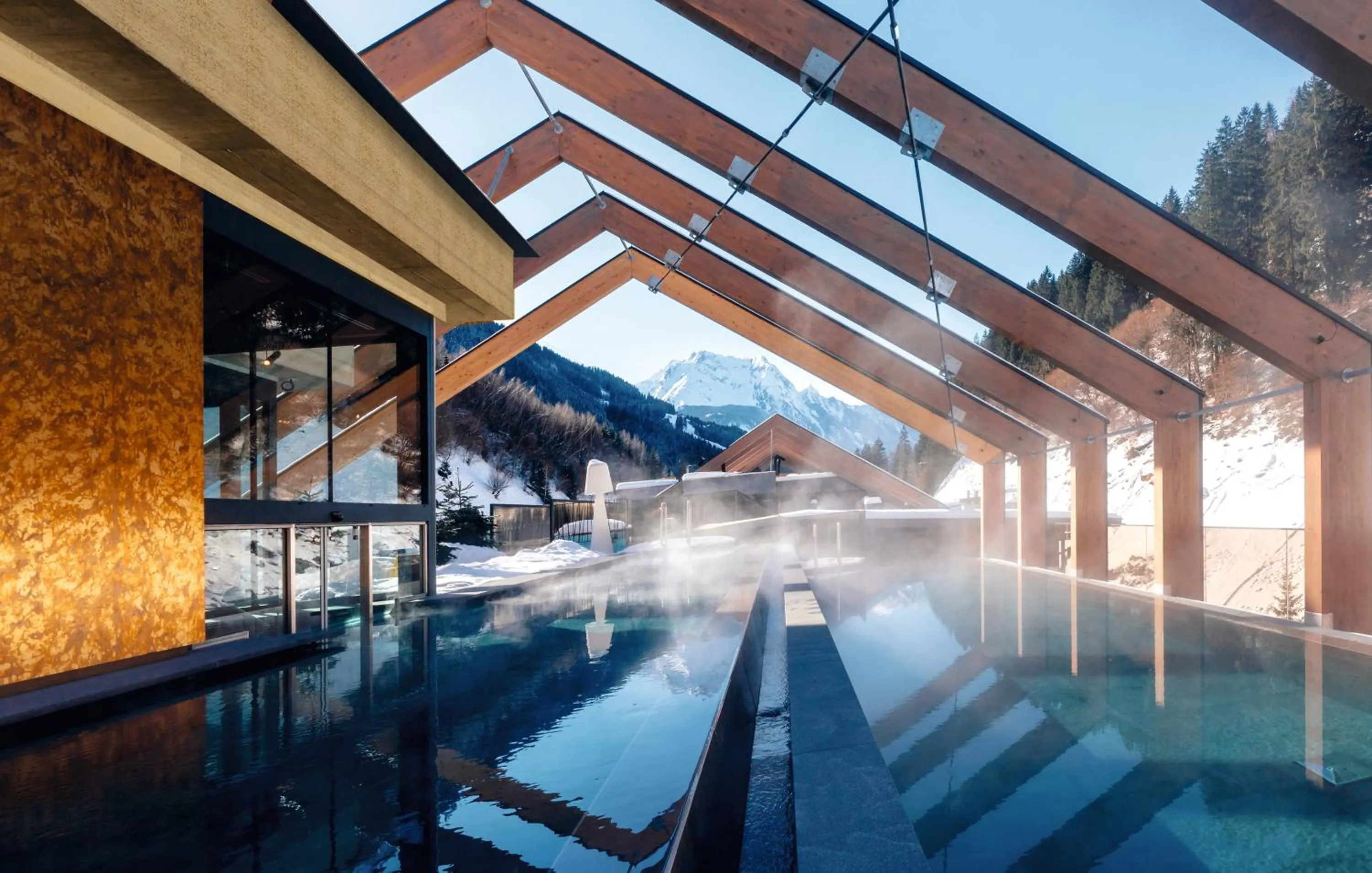 Swimming pool in ZillergrundRock Luxury Mountain Resort