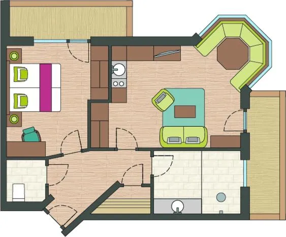 Floor plan in ZillergrundRock Luxury Mountain Resort