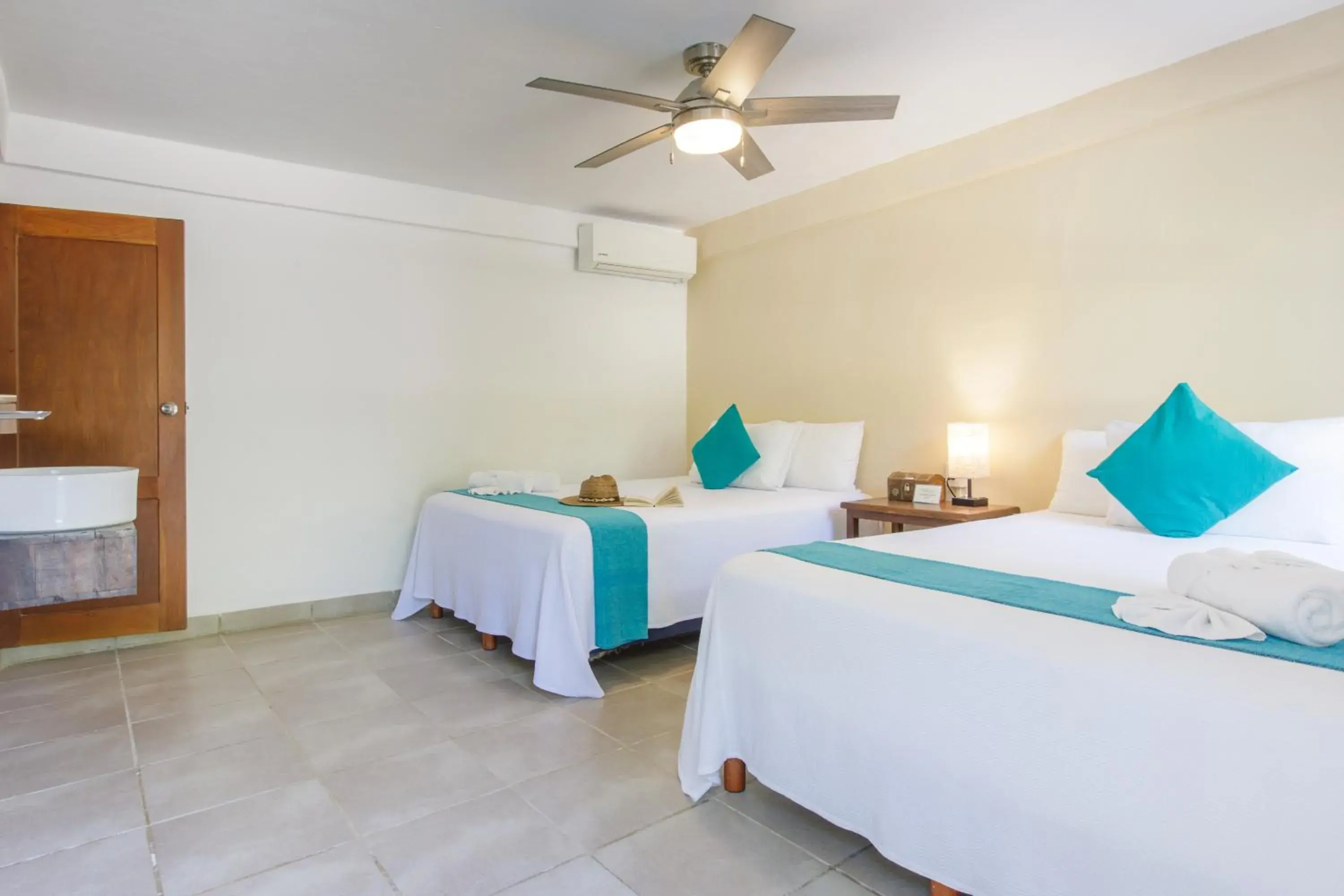 Bed in La Diosa Kali Beach Front Hotel Bed in La Diosa Kali Beach Front Hotel