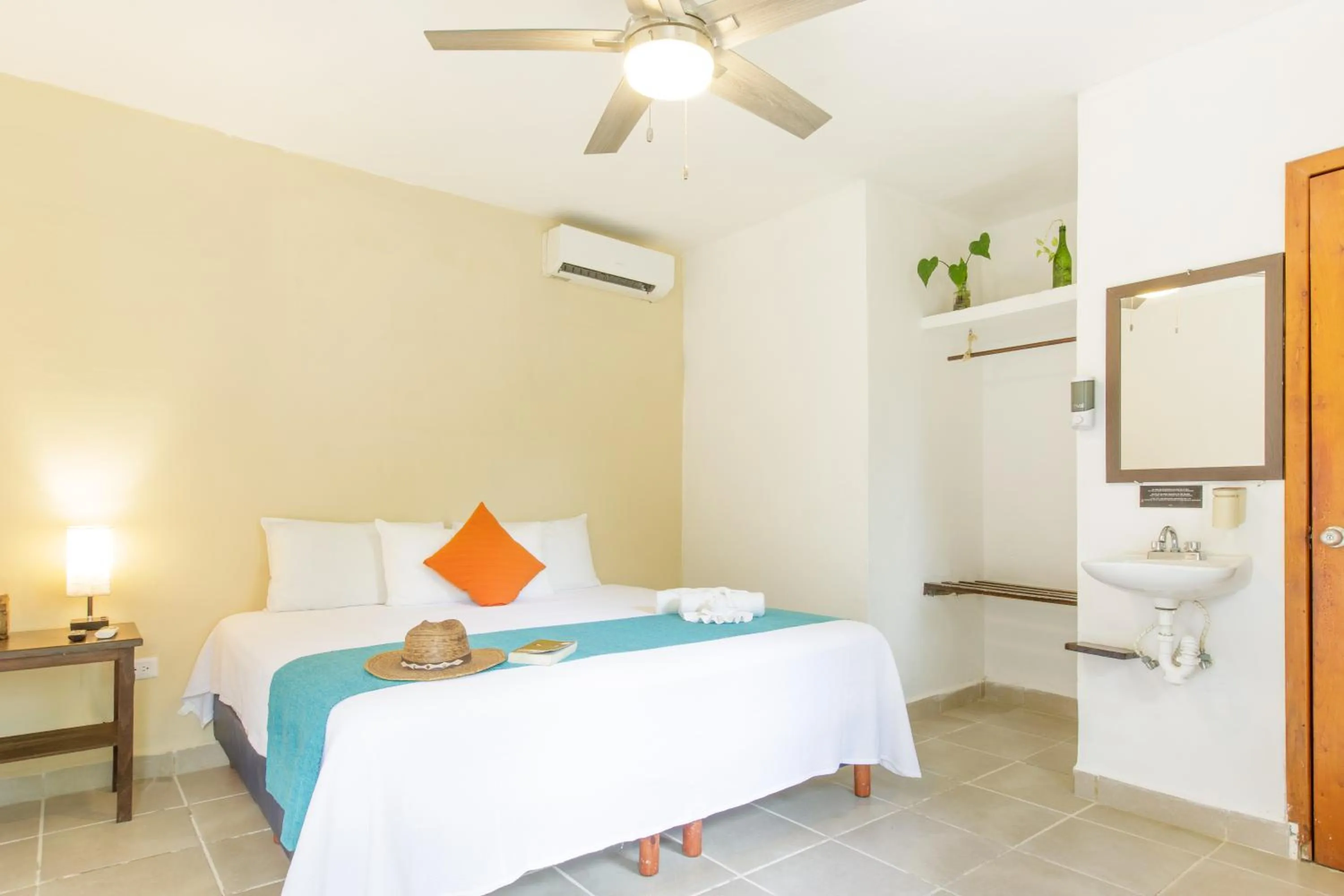 Bed in La Diosa Kali Beach Front Hotel