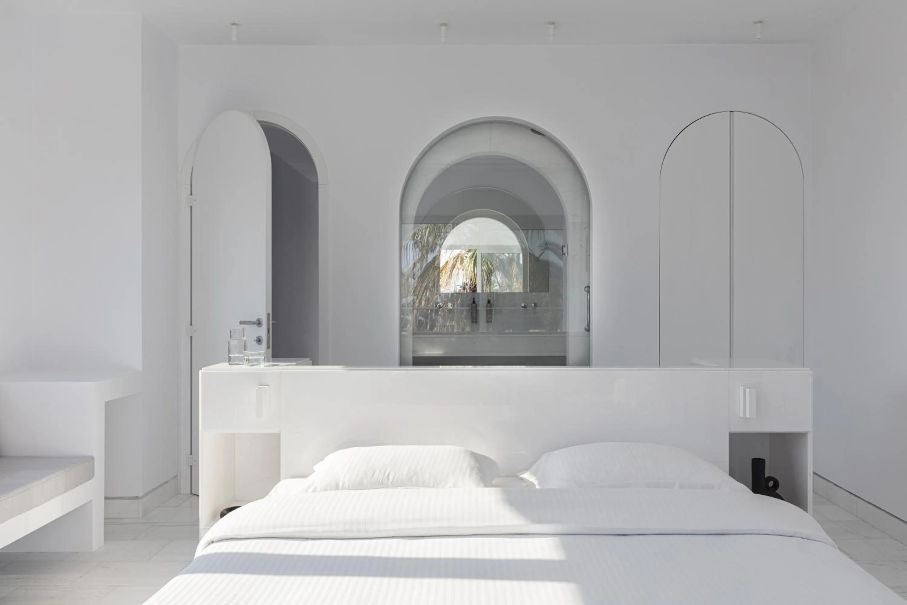 Bed in Kassandra Palace Seaside Resort