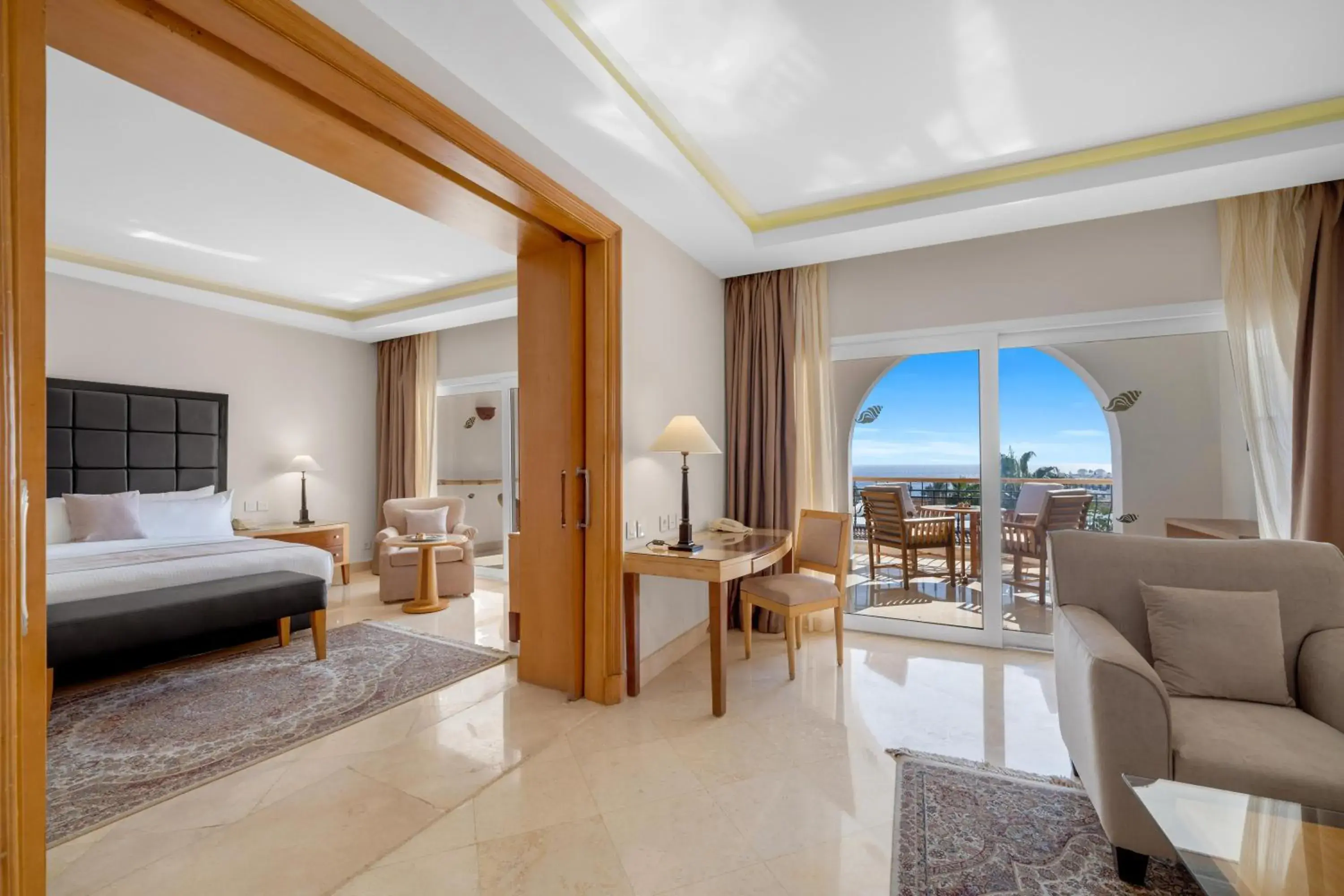 Balcony/Terrace, Bed in Savoy Sharm El Sheikh Balcony/Terrace, Bed in Savoy Sharm El Sheikh