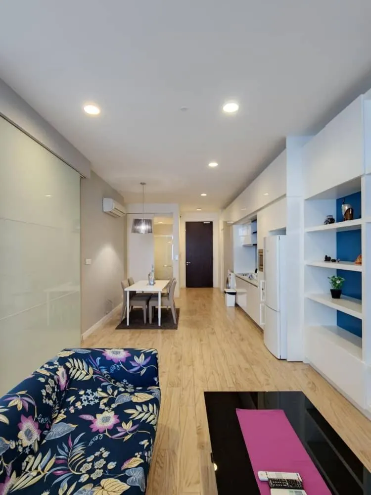 Living room, Bed in KL Platinum KLCC By Hive KL