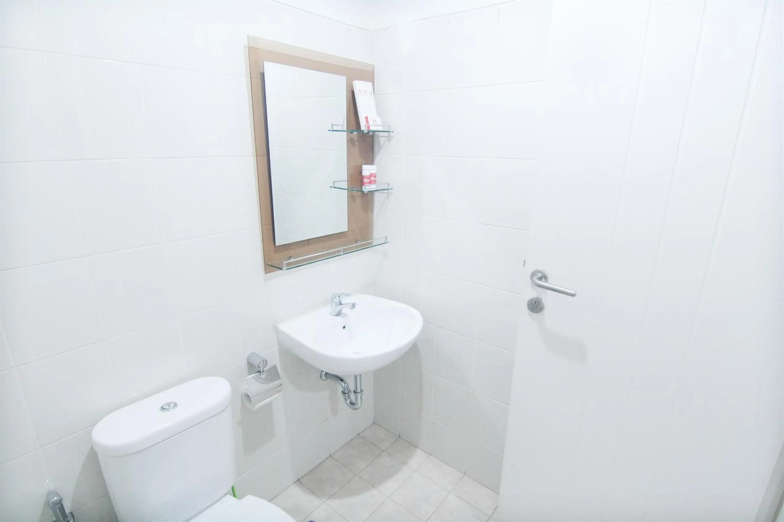 Bathroom in 2BR Cervino Village Casablanca Apartment near Kota Kasablanka By Travelio