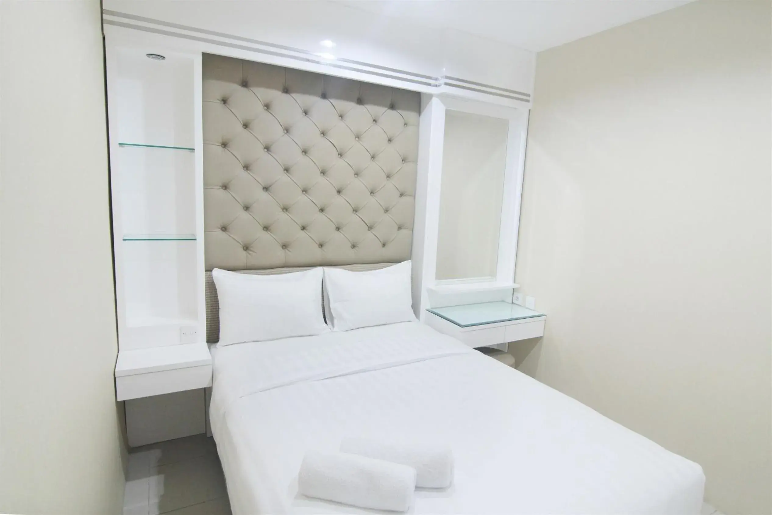 Bed in 2BR Cervino Village Casablanca Apartment near Kota Kasablanka By Travelio Bed in 2BR Cervino Village Casablanca Apartment near Kota Kasablanka By Travelio