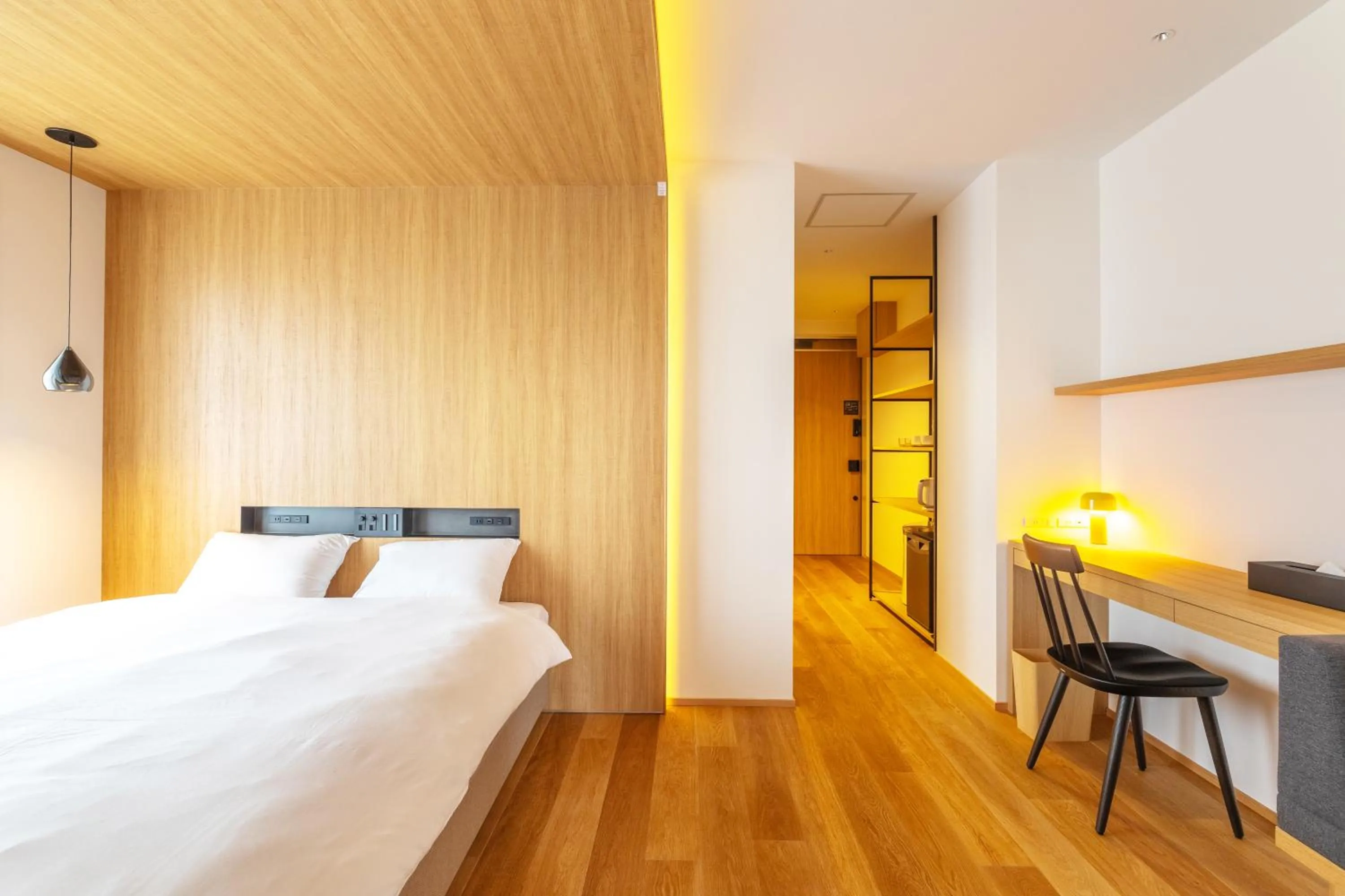 Bed in Karasuma Rokujo Hotel