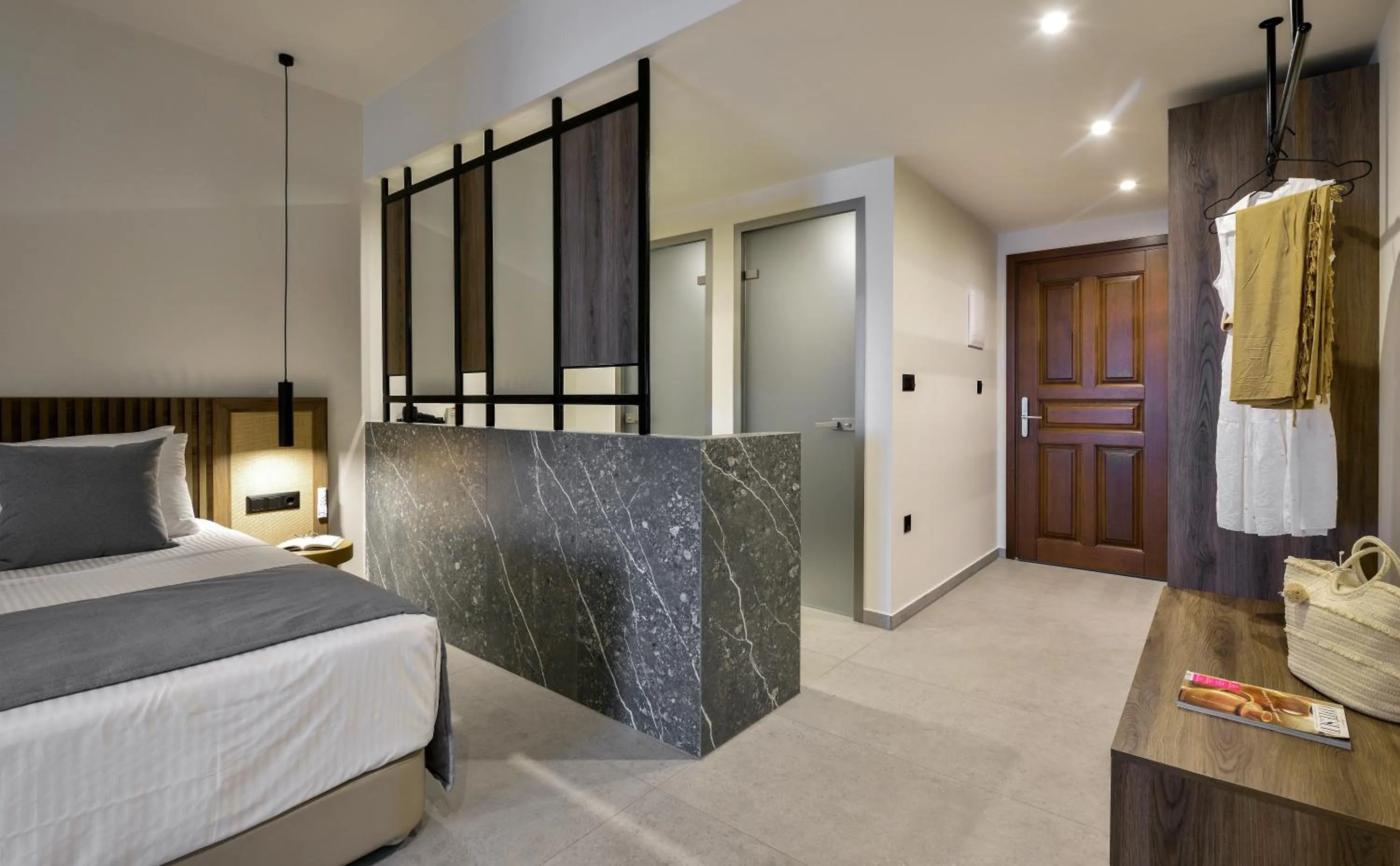 Bed in Aristoteles Holiday Hotel And Spa