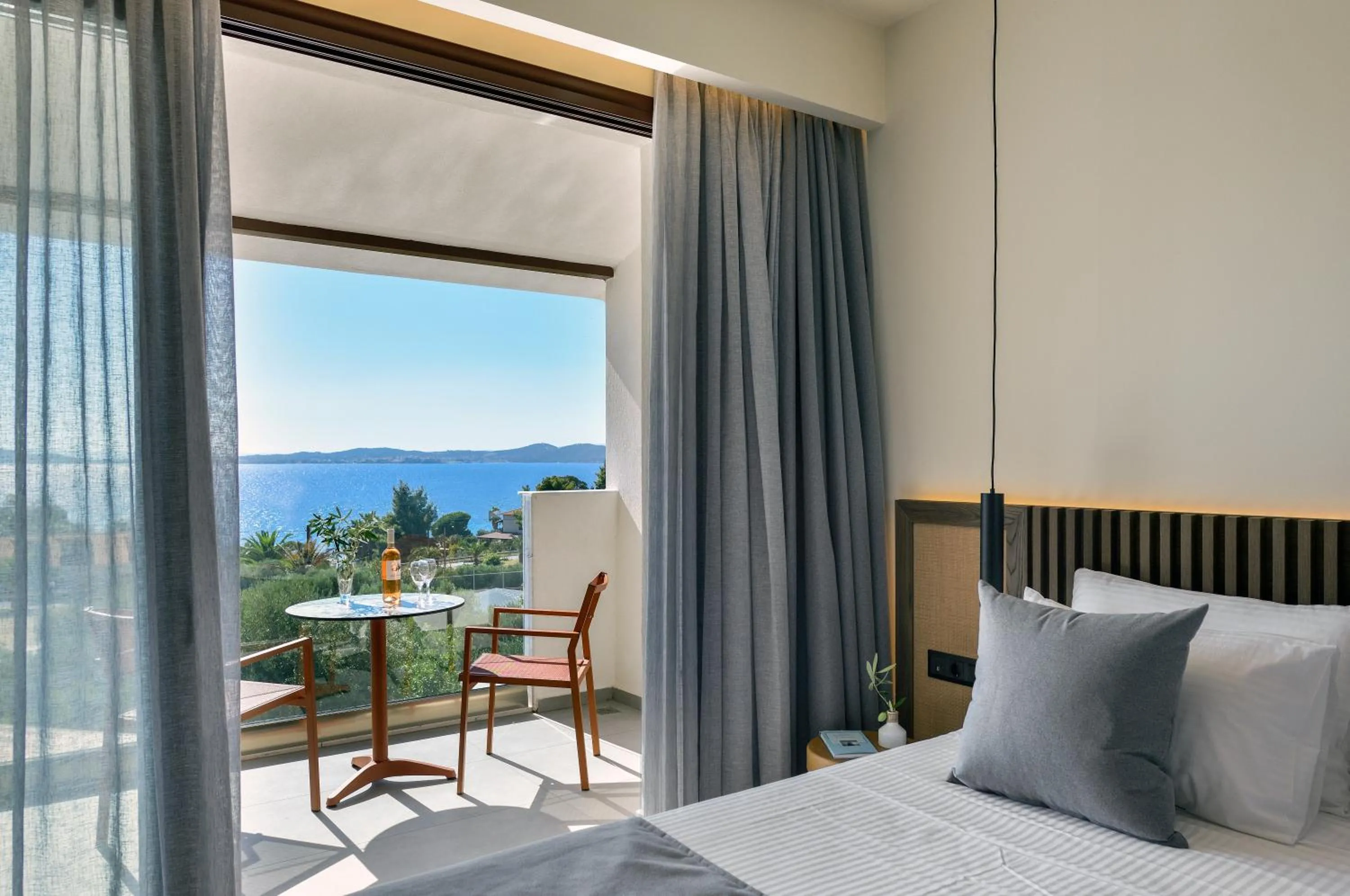 Bed in Aristoteles Holiday Hotel And Spa