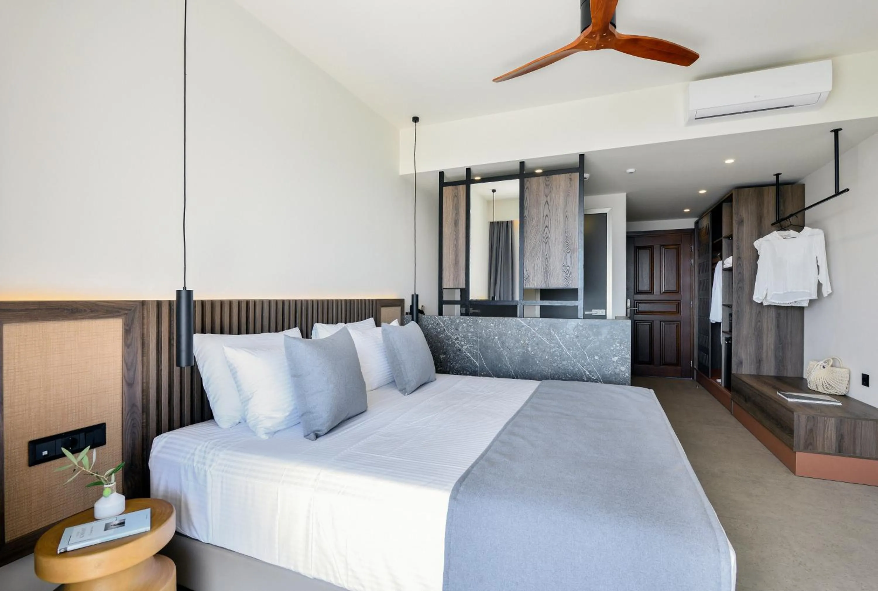Bed in Aristoteles Holiday Hotel And Spa