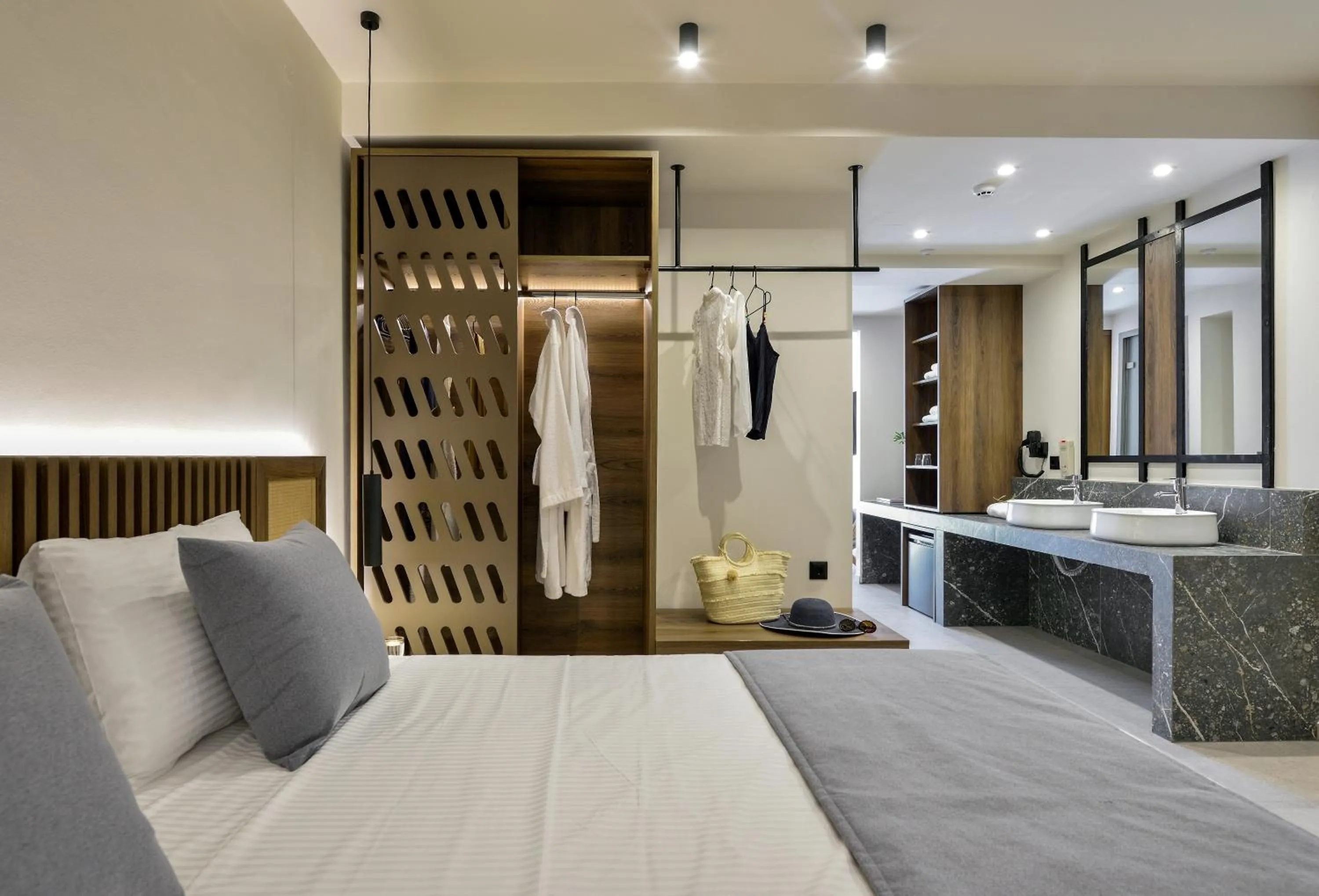 Bed in Aristoteles Holiday Hotel And Spa