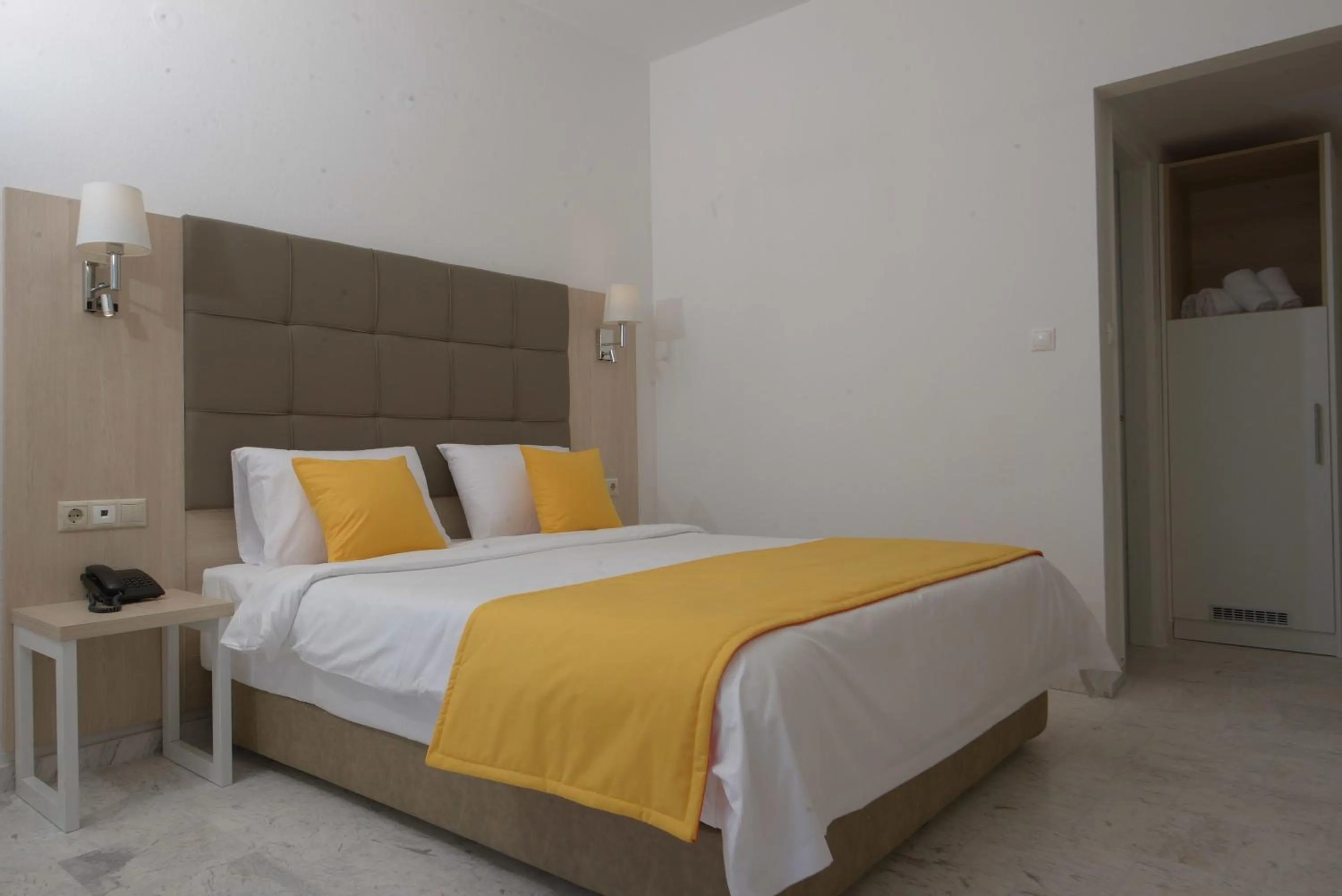 Bed in Aristoteles Holiday Hotel And Spa