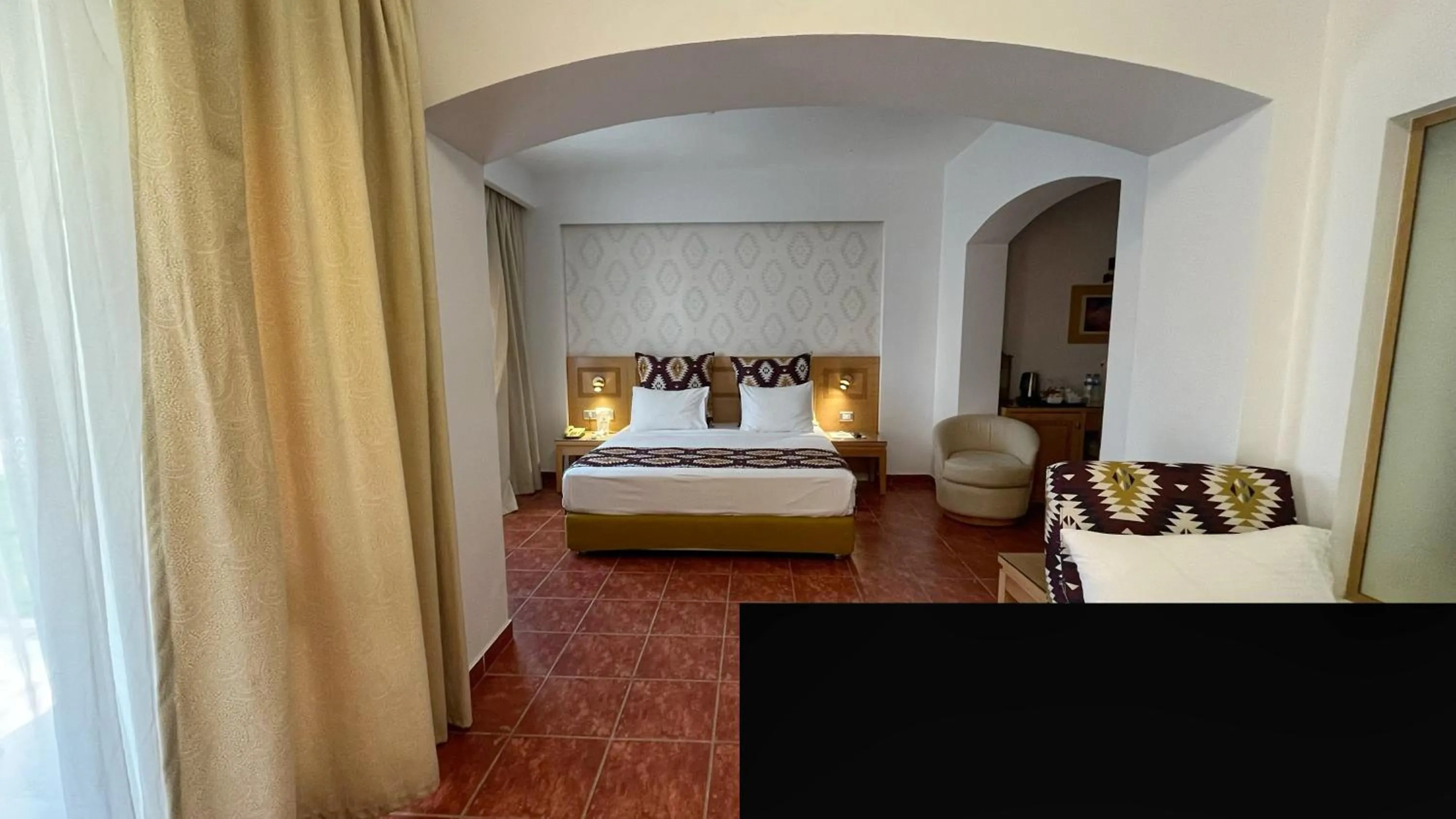 Bed in Tamra Beach Resort