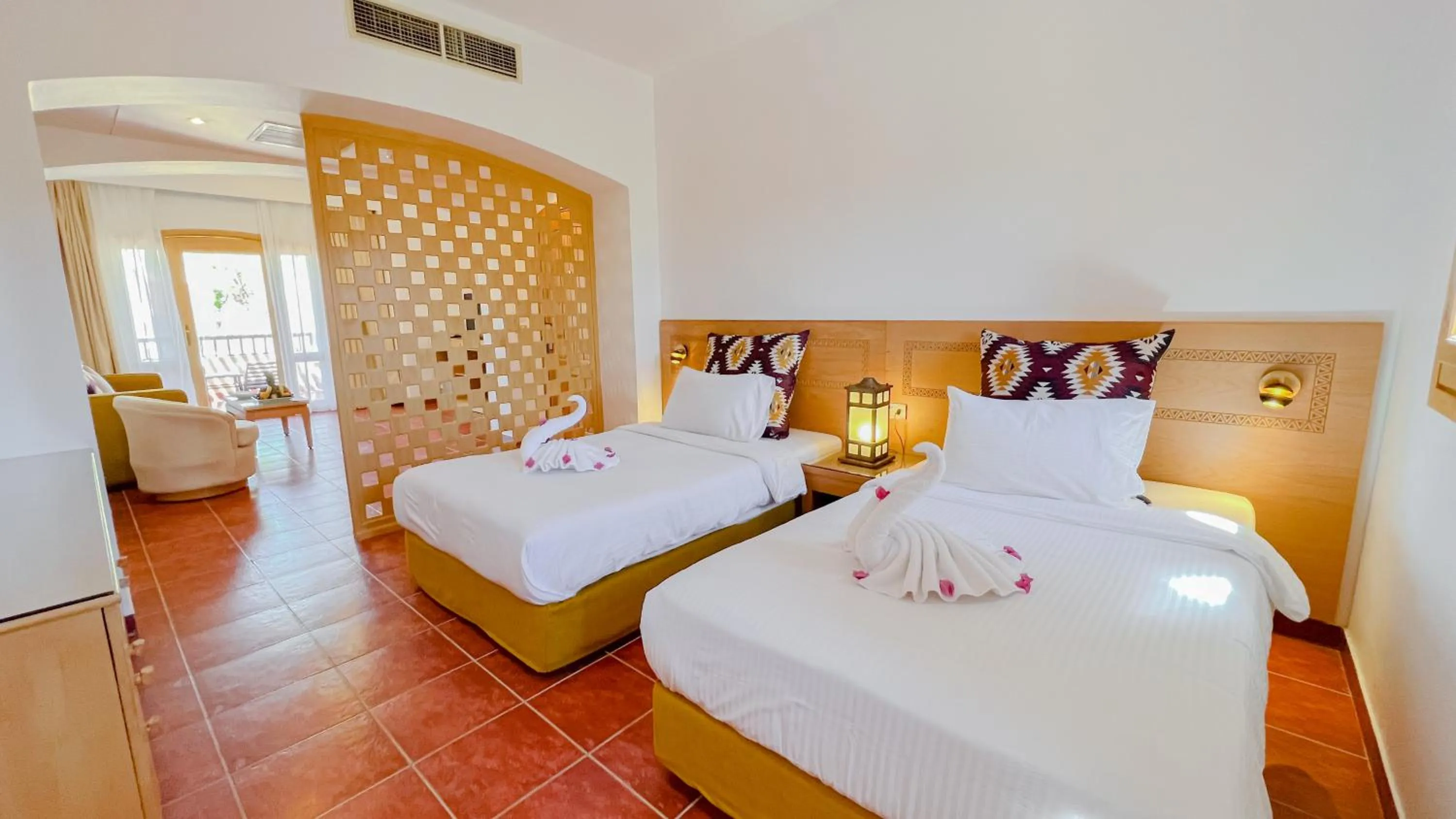 Bed in Tamra Beach Resort