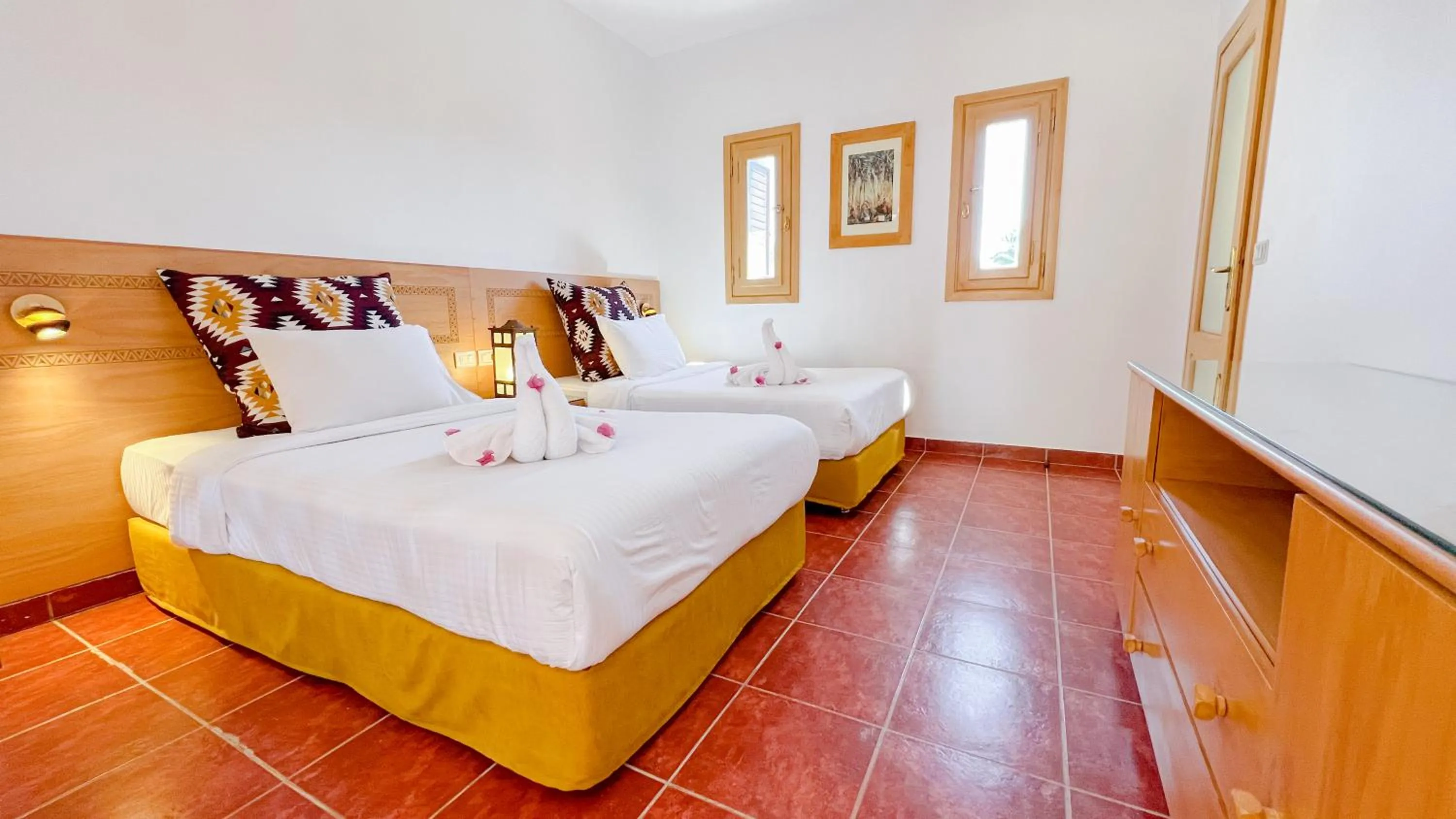 Bed in Tamra Beach Resort