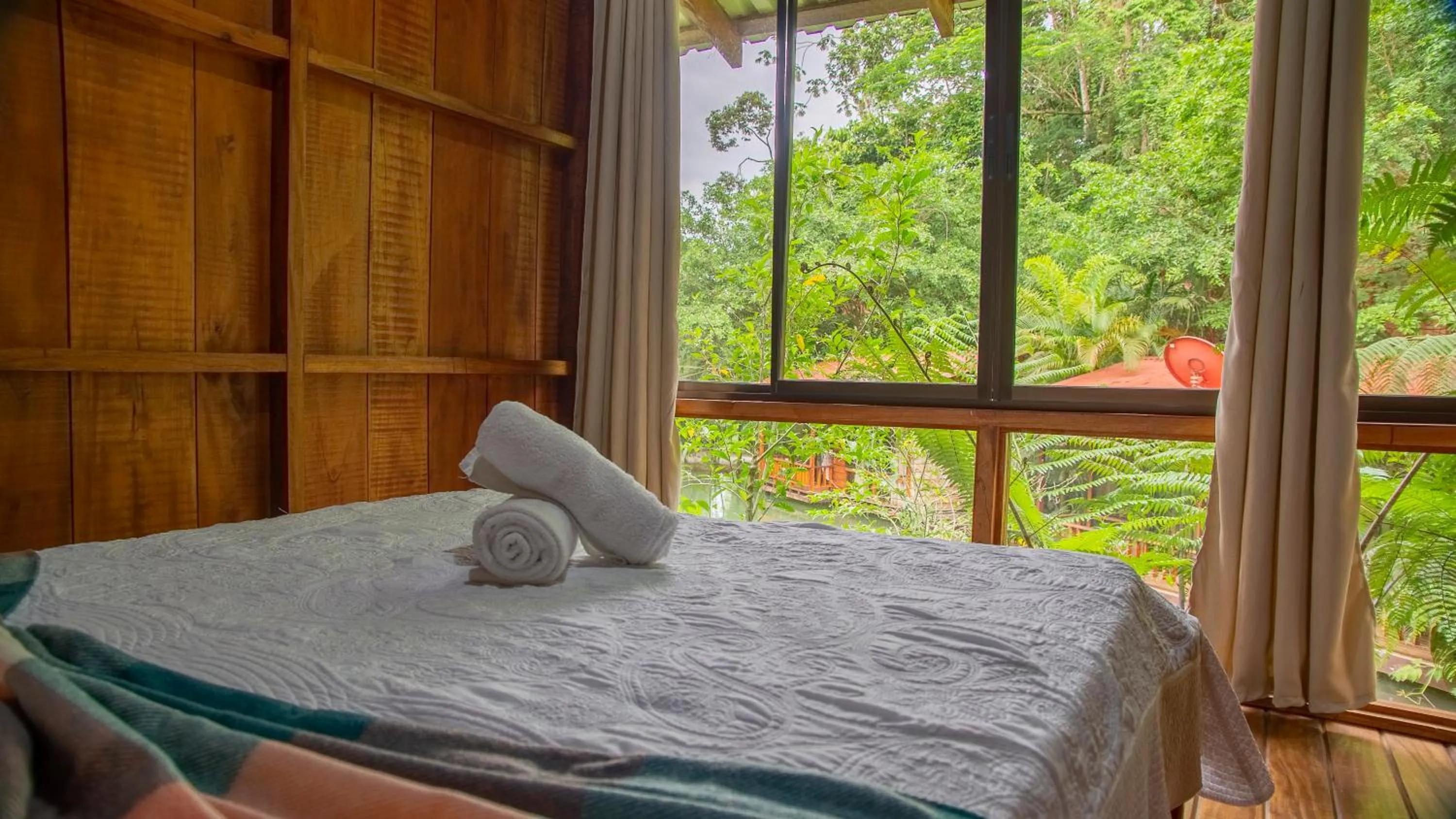 Bed in Cabañas del Lago