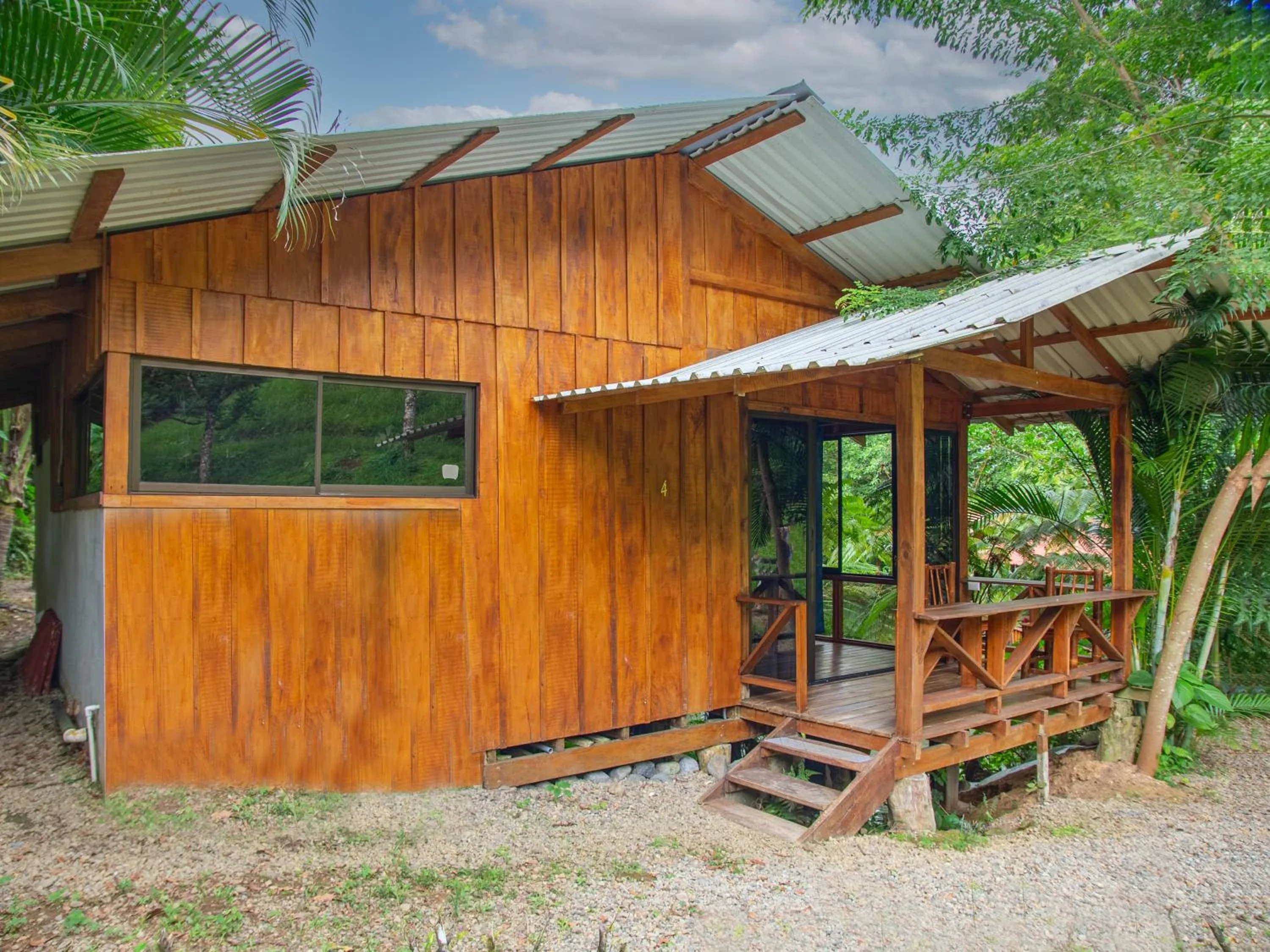 Garden view in Cabañas del Lago