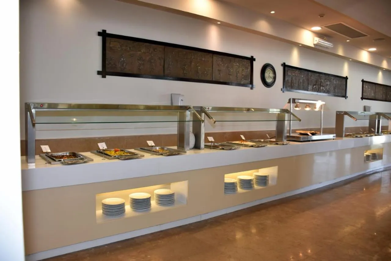 Buffet breakfast in Sharm Club Beach Resort