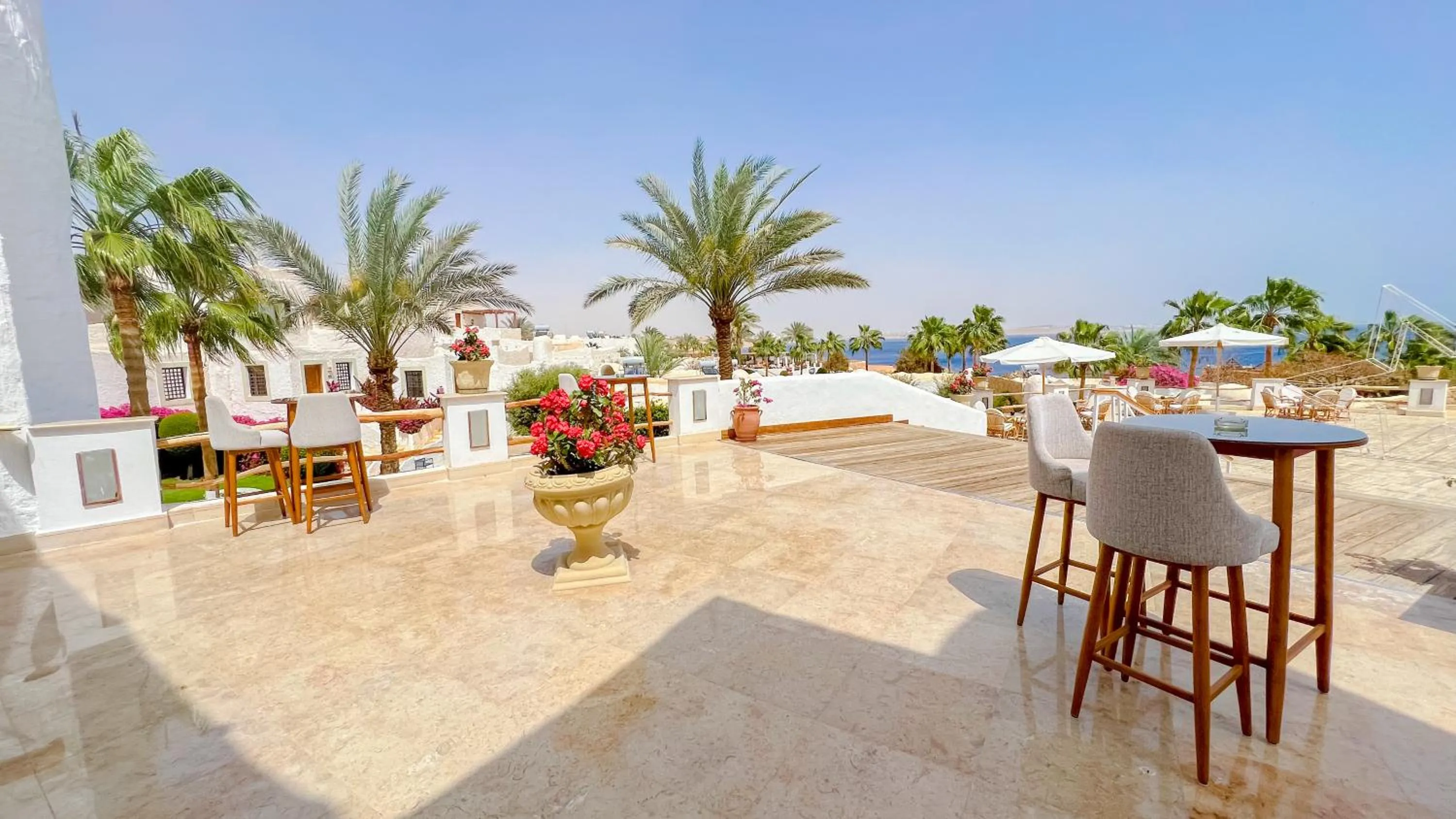 Seating area in Sharm Club Beach Resort