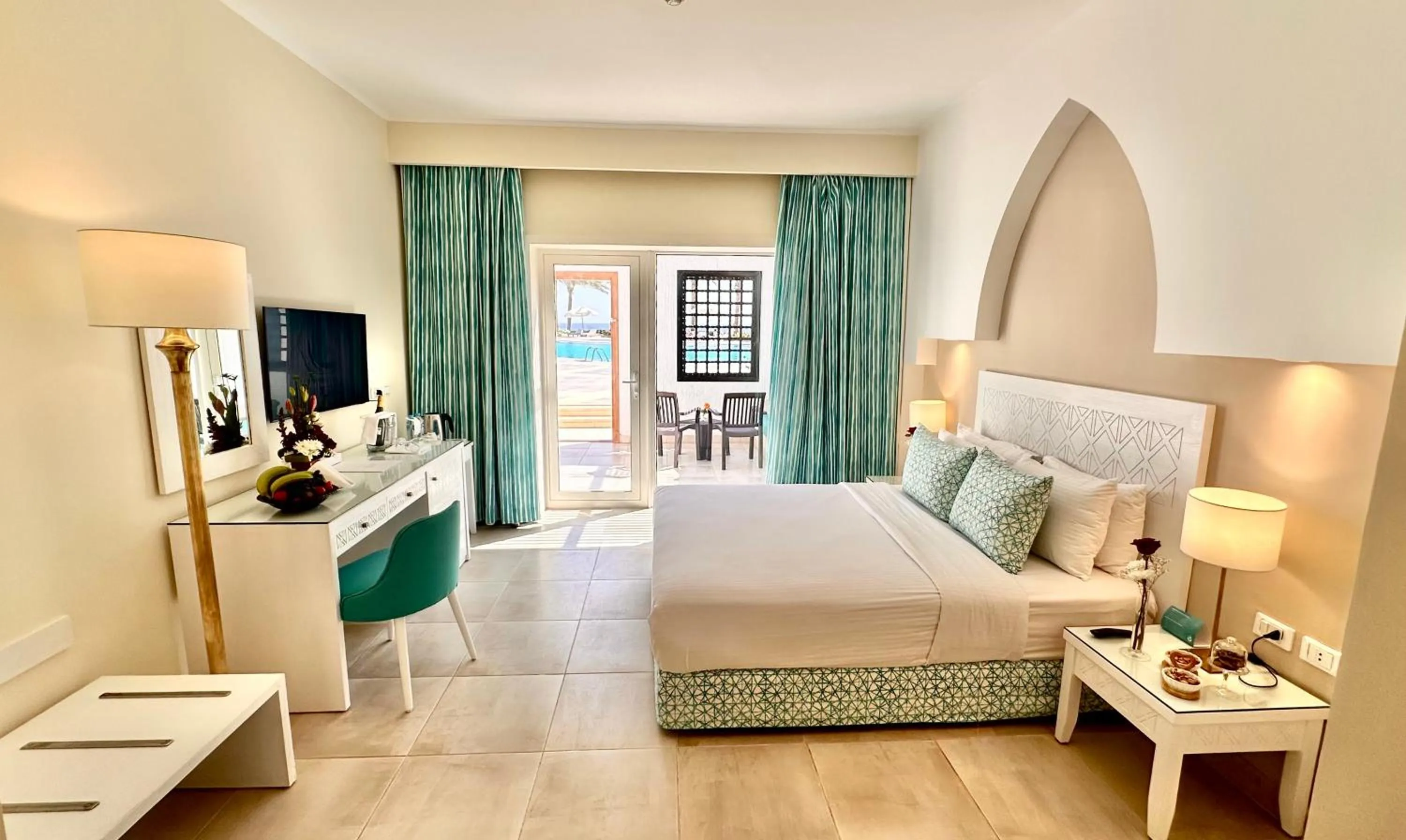 Bed in Sharm Club Beach Resort