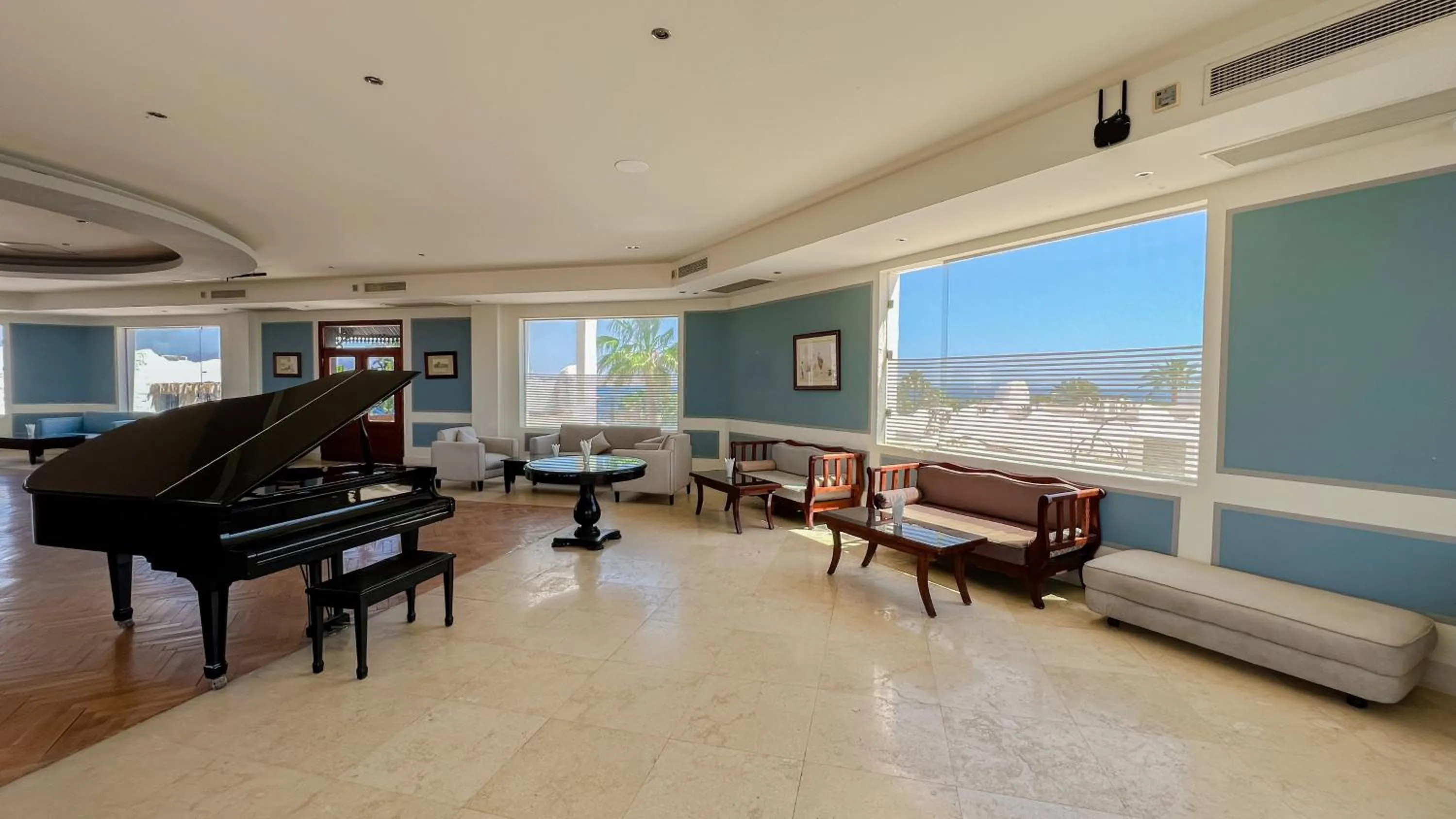 Seating area in Sharm Club Beach Resort