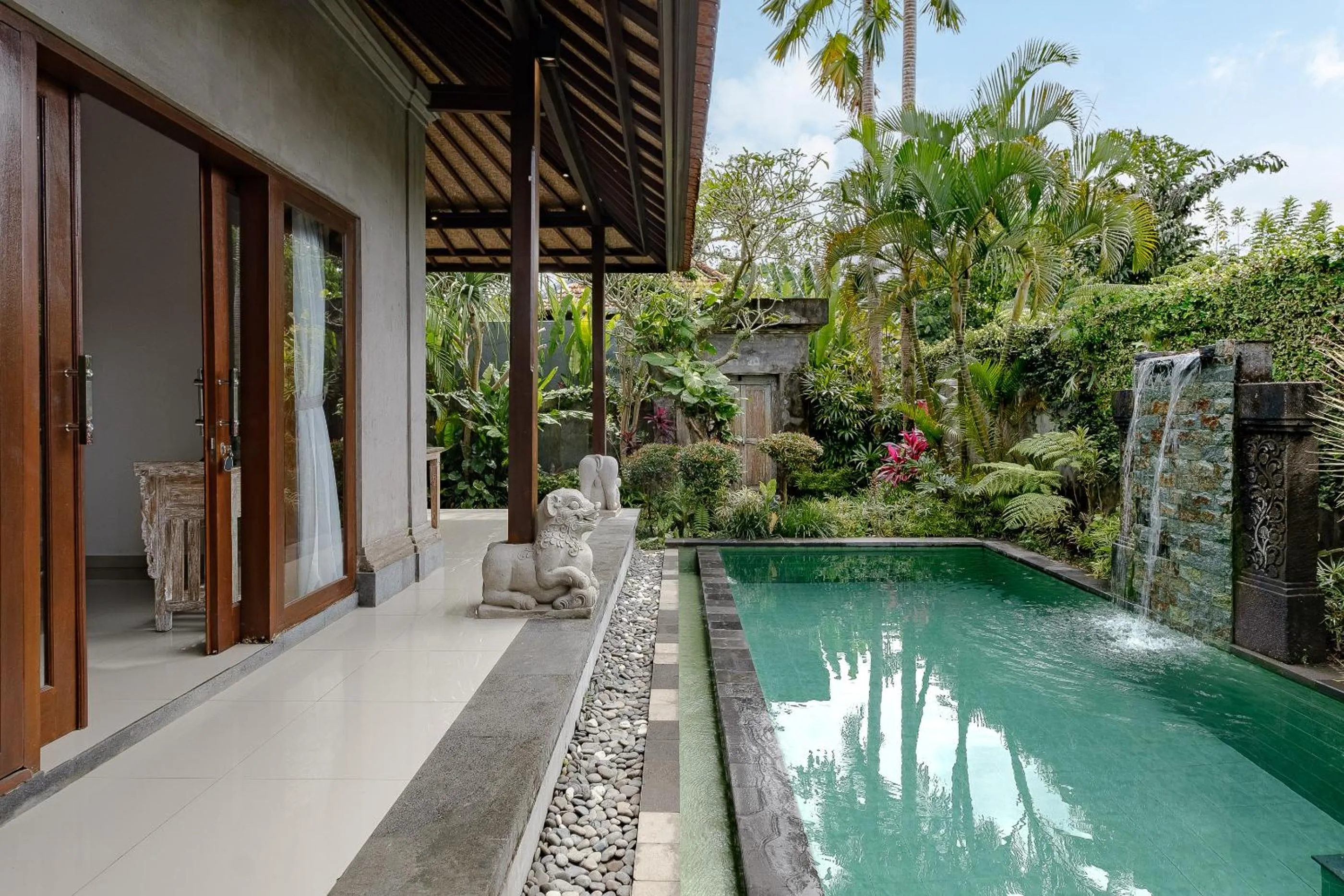 Pool view in Pratiwi Ubud Villa