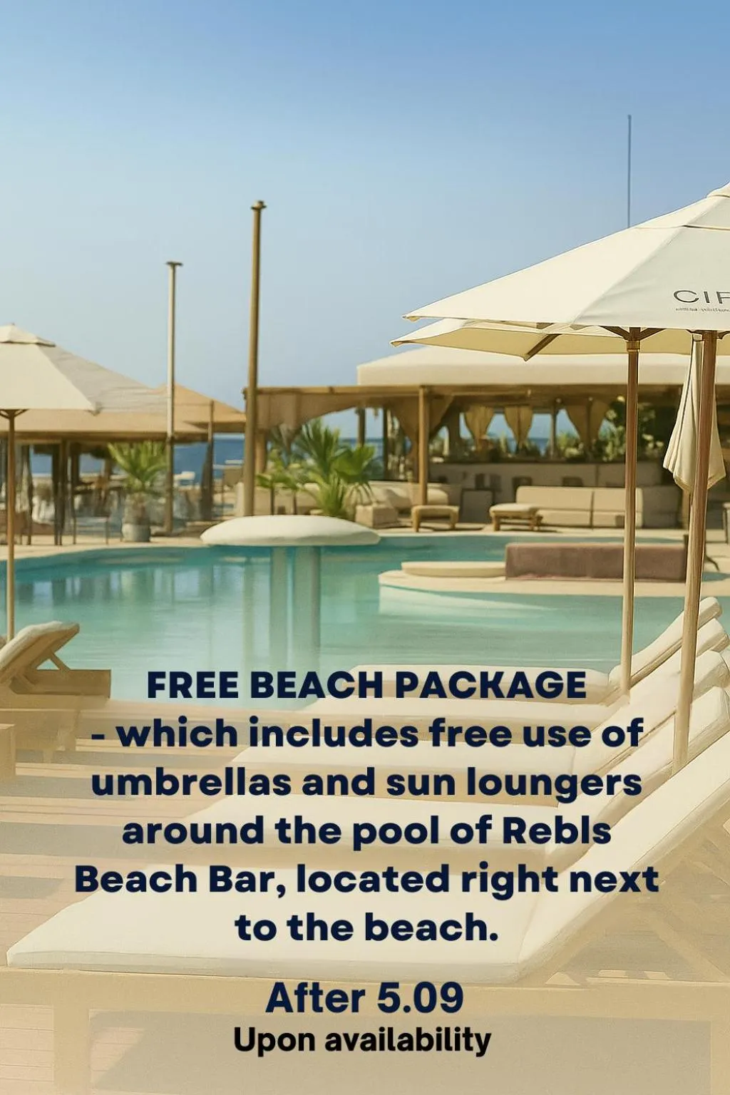 Swimming pool in Argisht Partez Hotel ALL INCLUSIVE & BEACH BAR REBLS