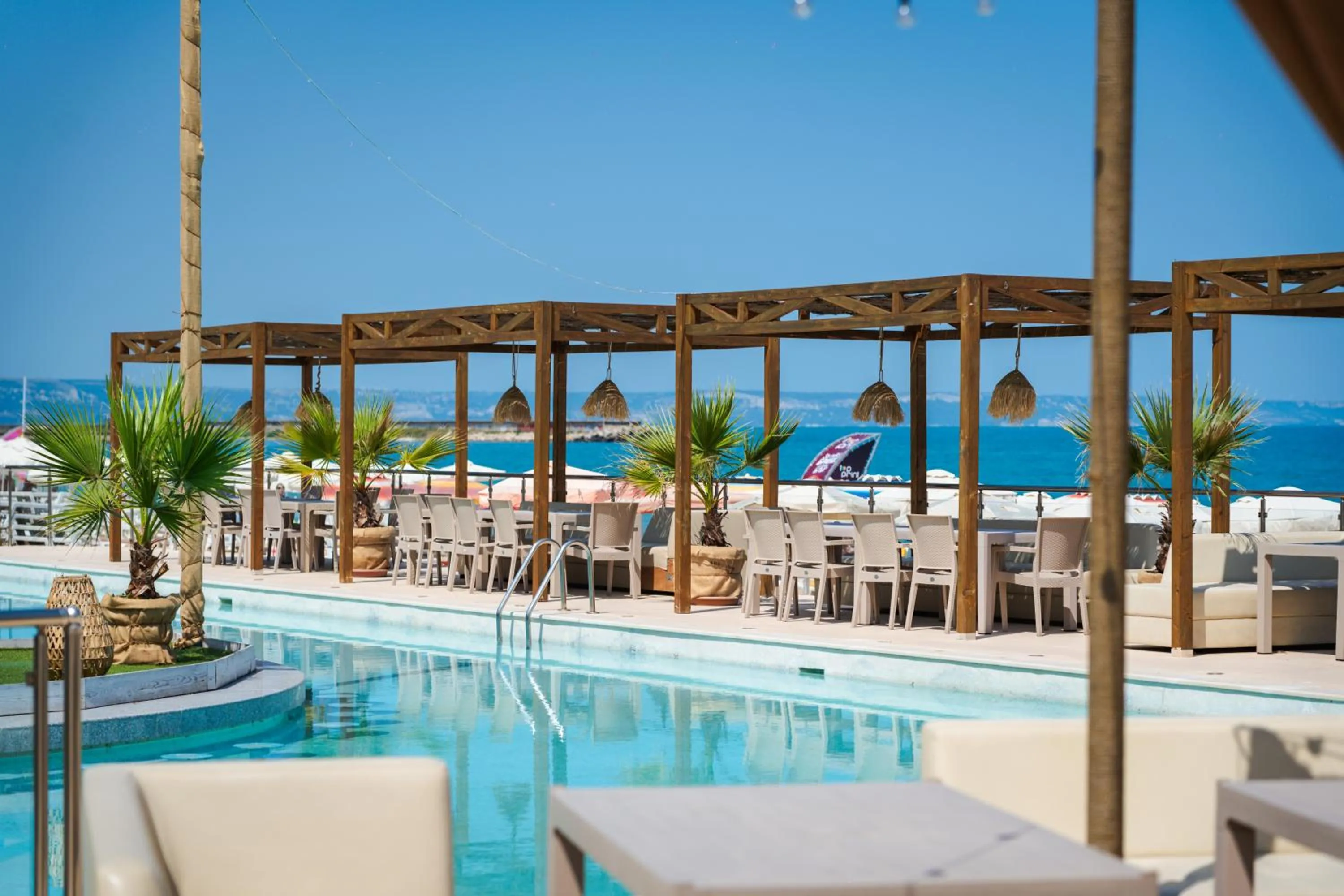 Swimming pool in Argisht Partez Hotel ALL INCLUSIVE & BEACH BAR REBLS