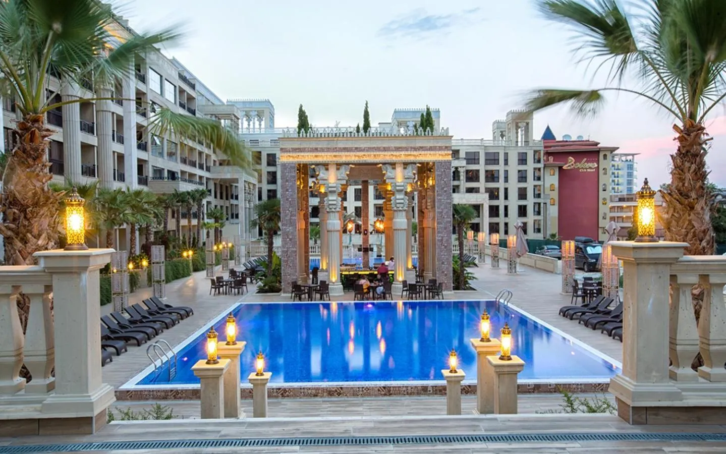 Pool view in Argisht Partez Hotel ALL INCLUSIVE & BEACH BAR REBLS