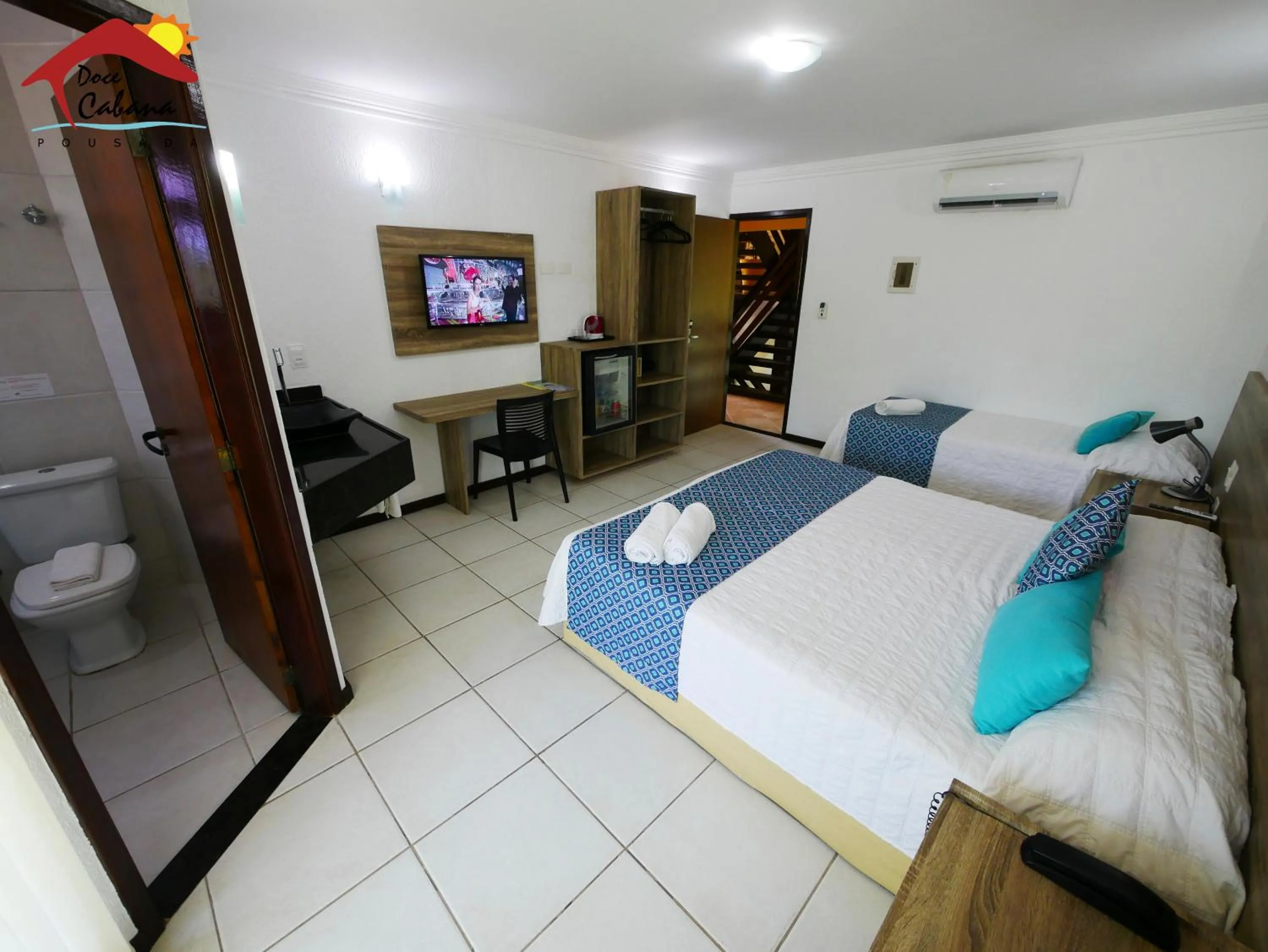 Bed in Pousada Doce Cabana