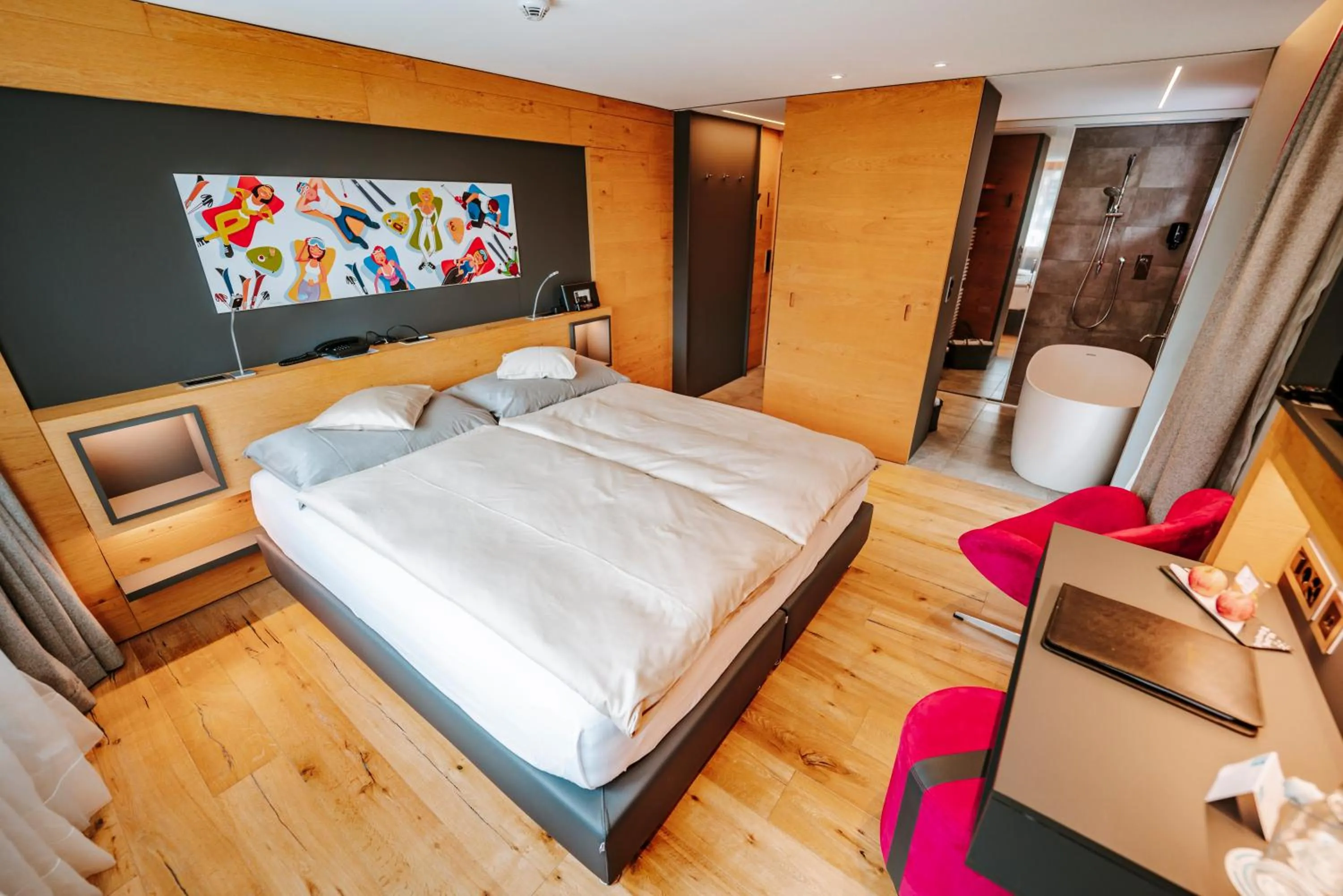 Bed in Hotel Eden Wellness