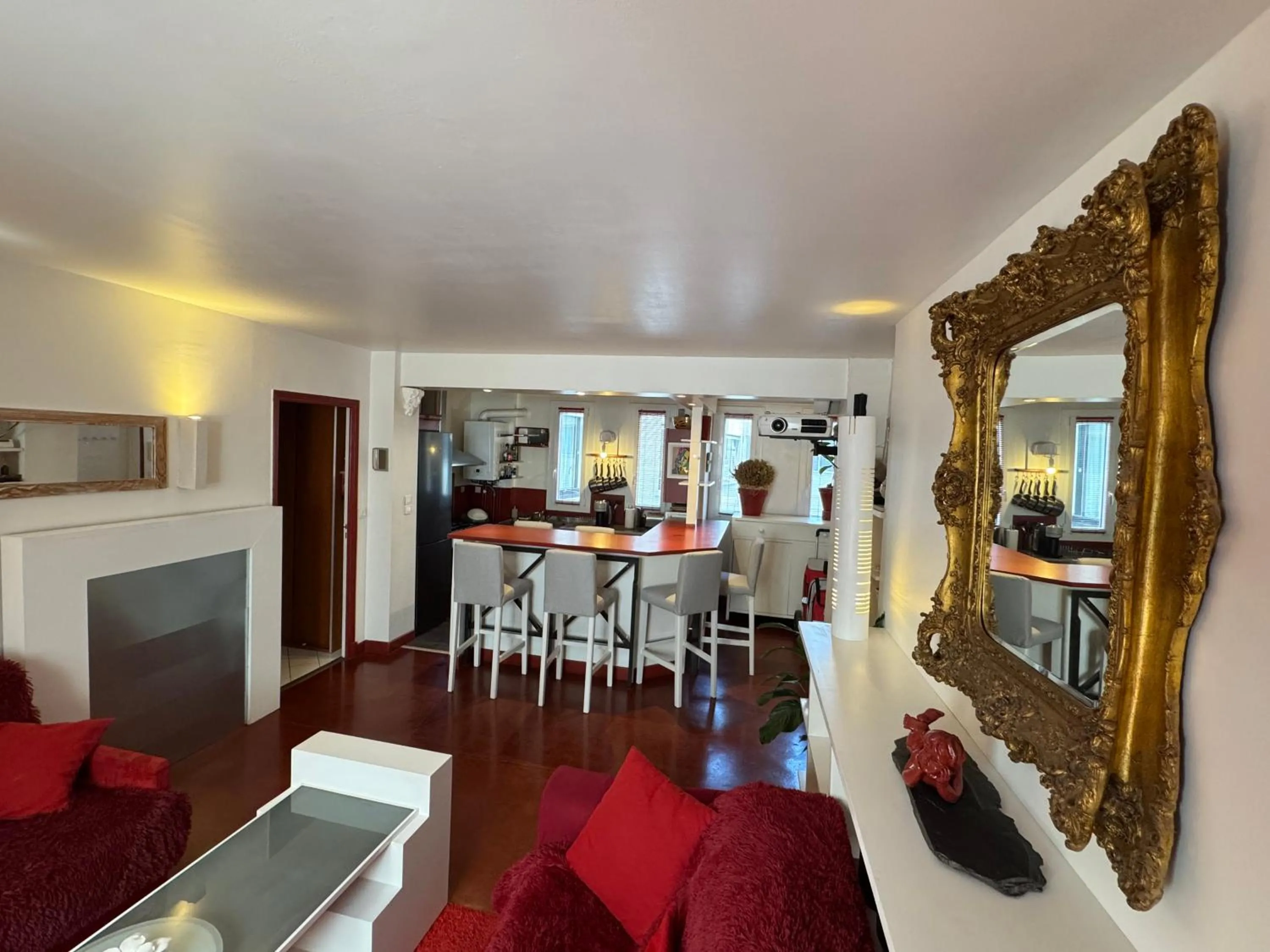 Living room in Red Flat Paris