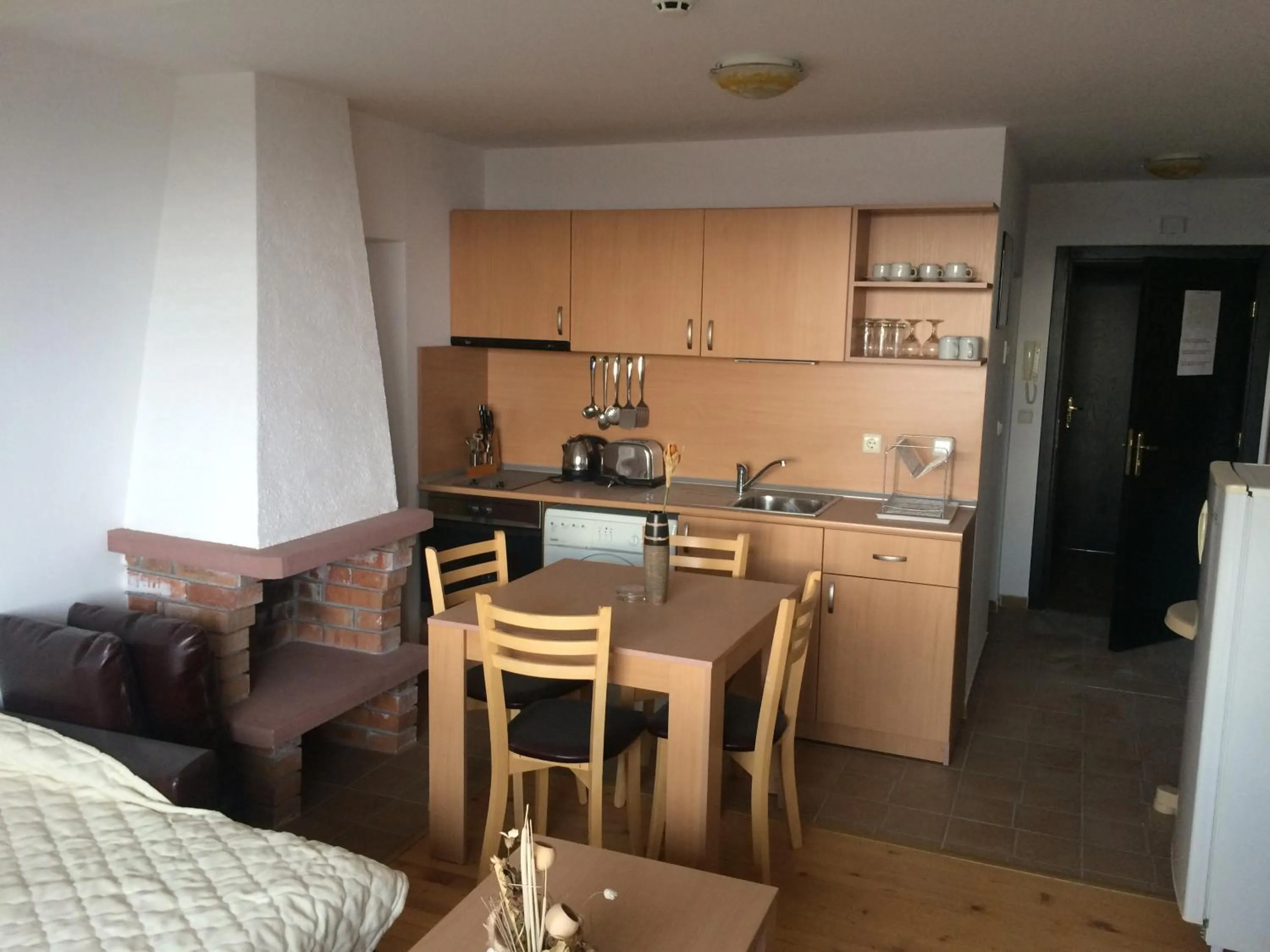 Kitchen or kitchenette in Apartments Four Leaf Clover Bansko to rent